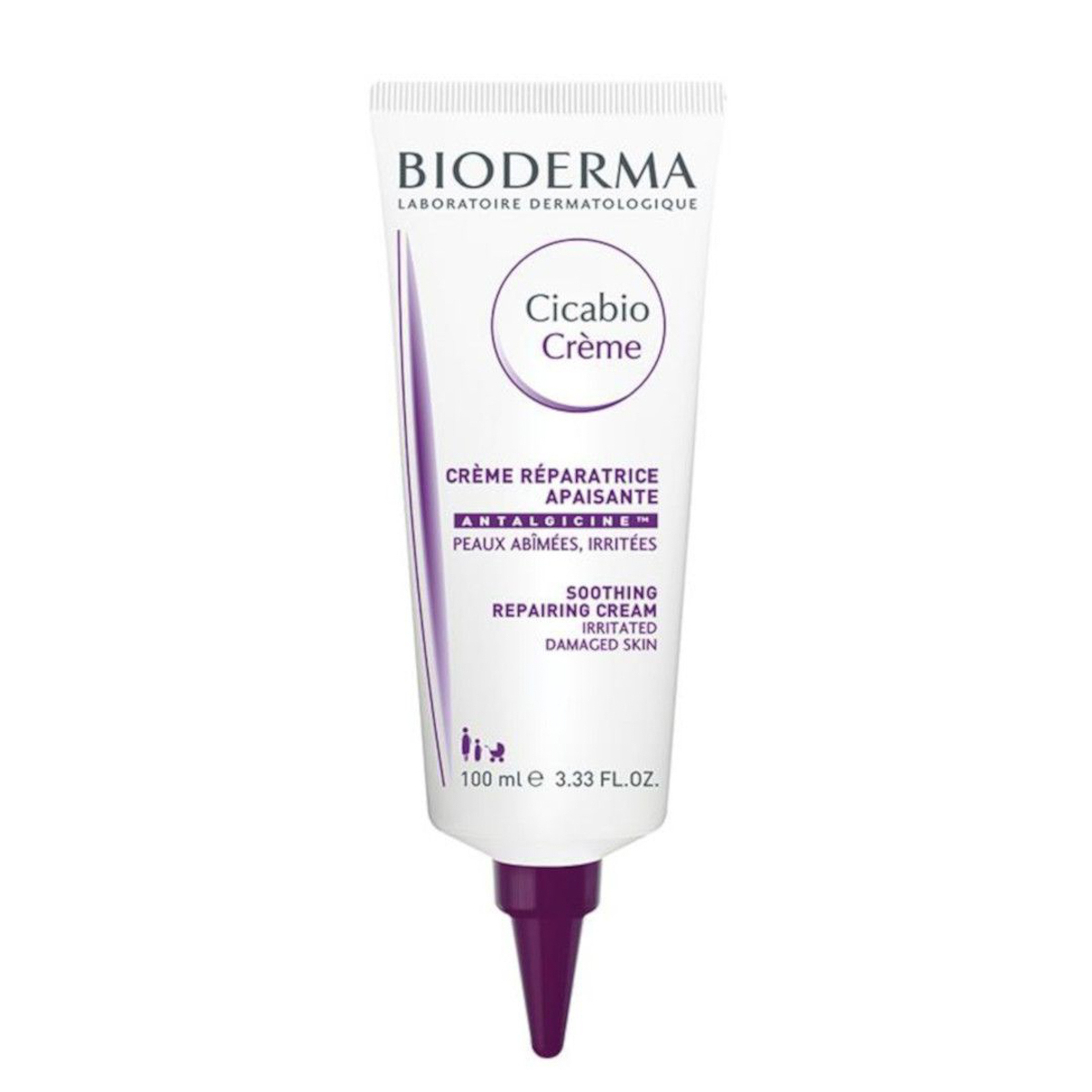 Bioderma, Cicabio Cream, Soothing Repairing Cream, For Irritated Skin - 100 Ml