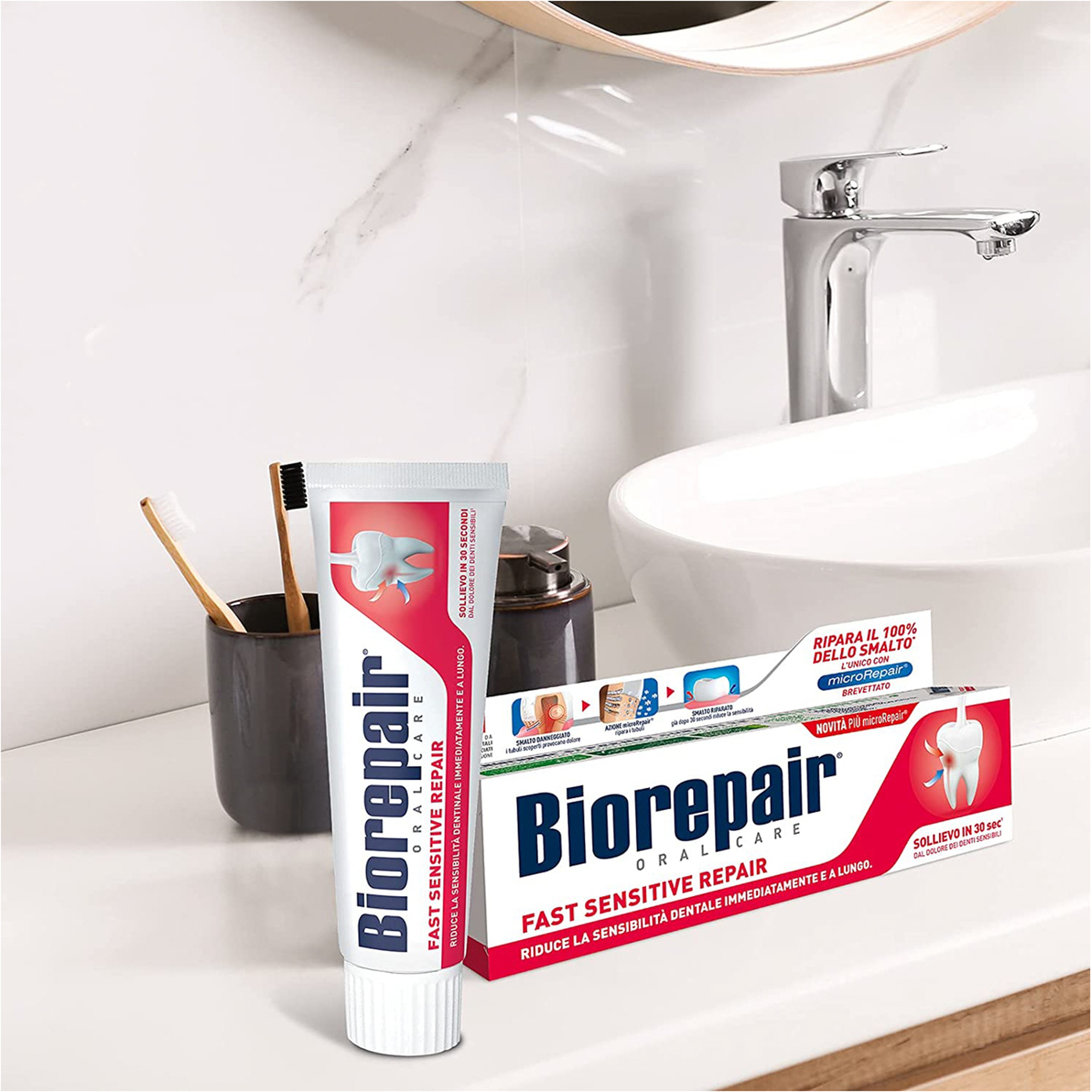 Biorepair Toothpaste Fast Sensitive Repair - 75 Ml
