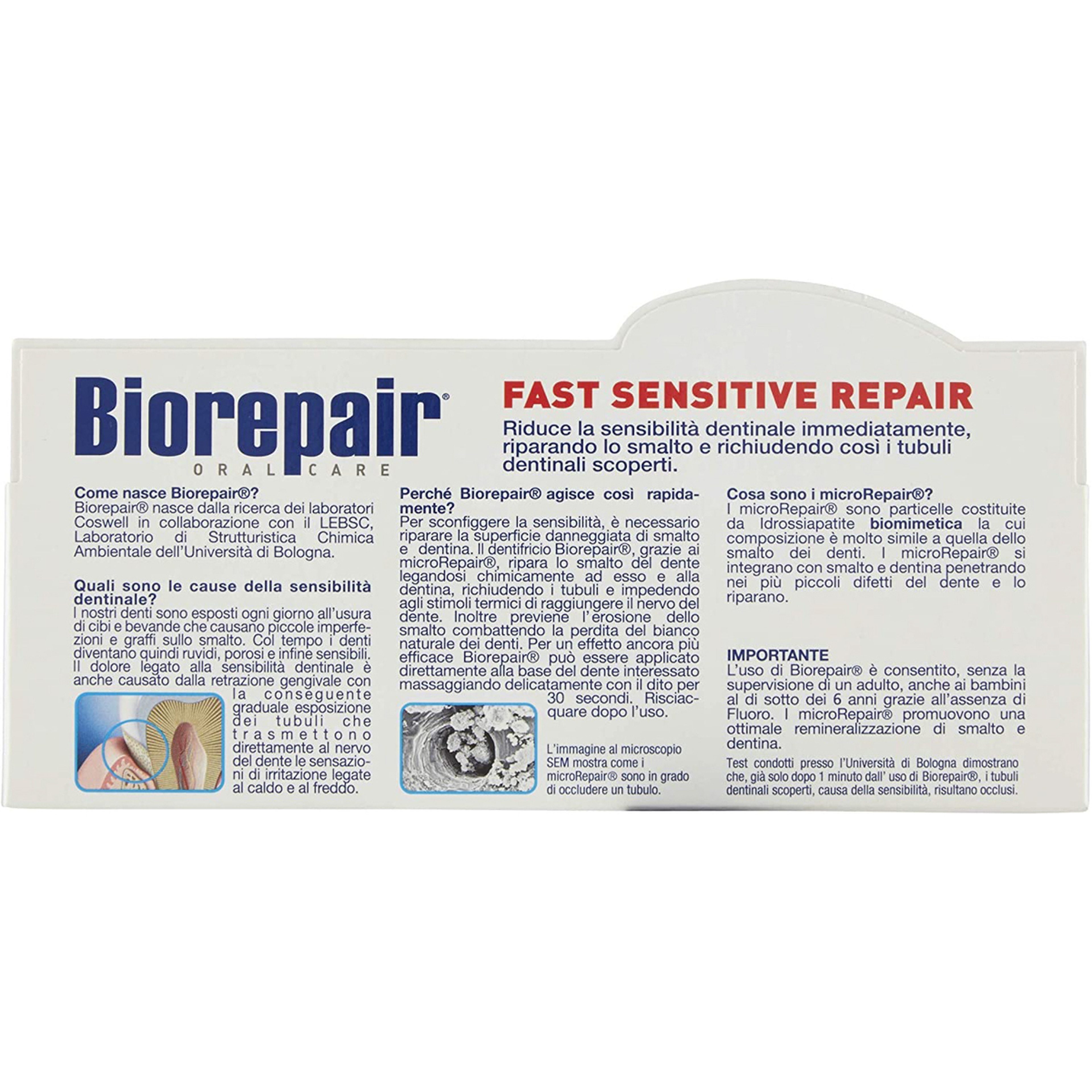 Biorepair Toothpaste Fast Sensitive Repair - 75 Ml