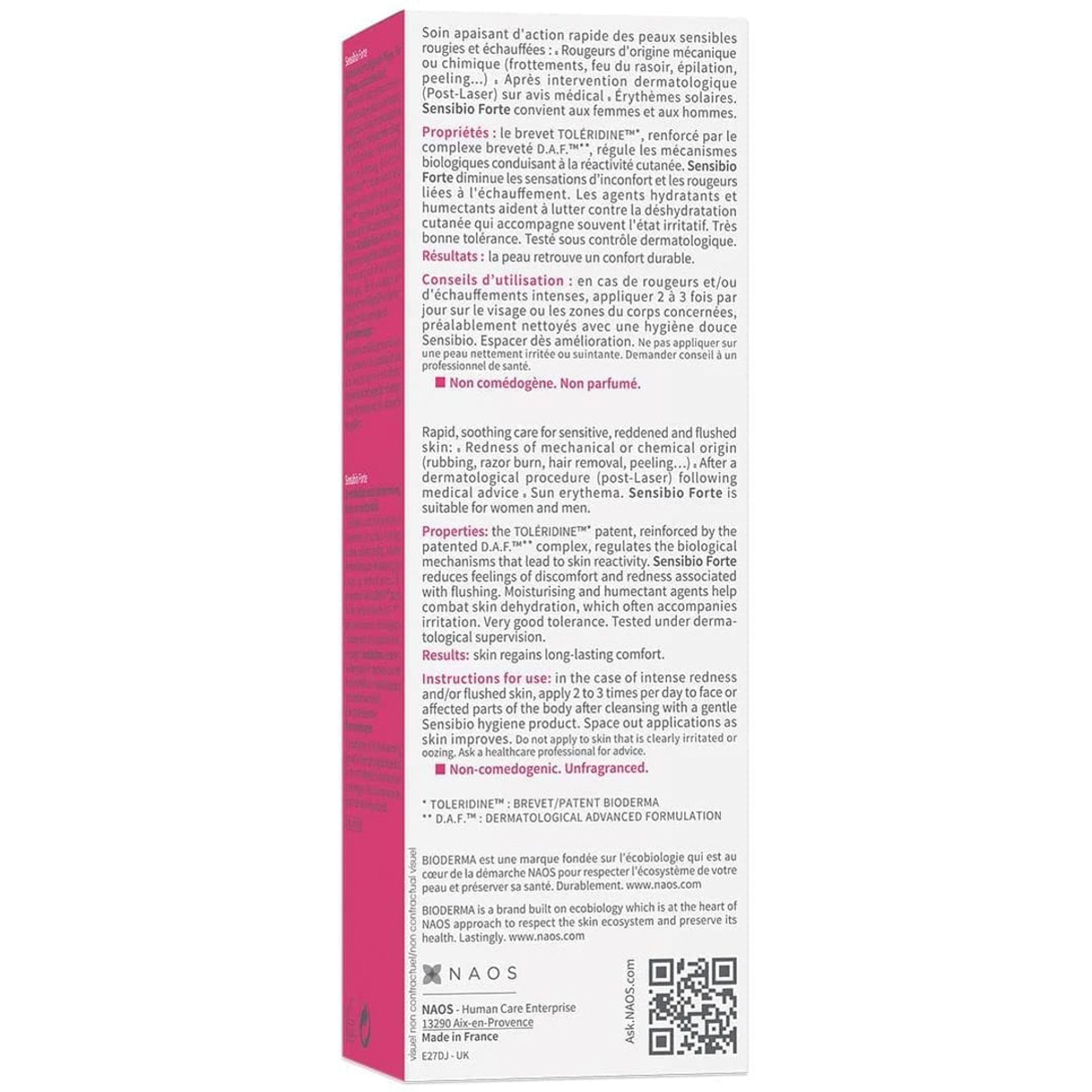 Bioderma, Sensibio Forte, Rapid-Soothing Care Cream - 40 Ml