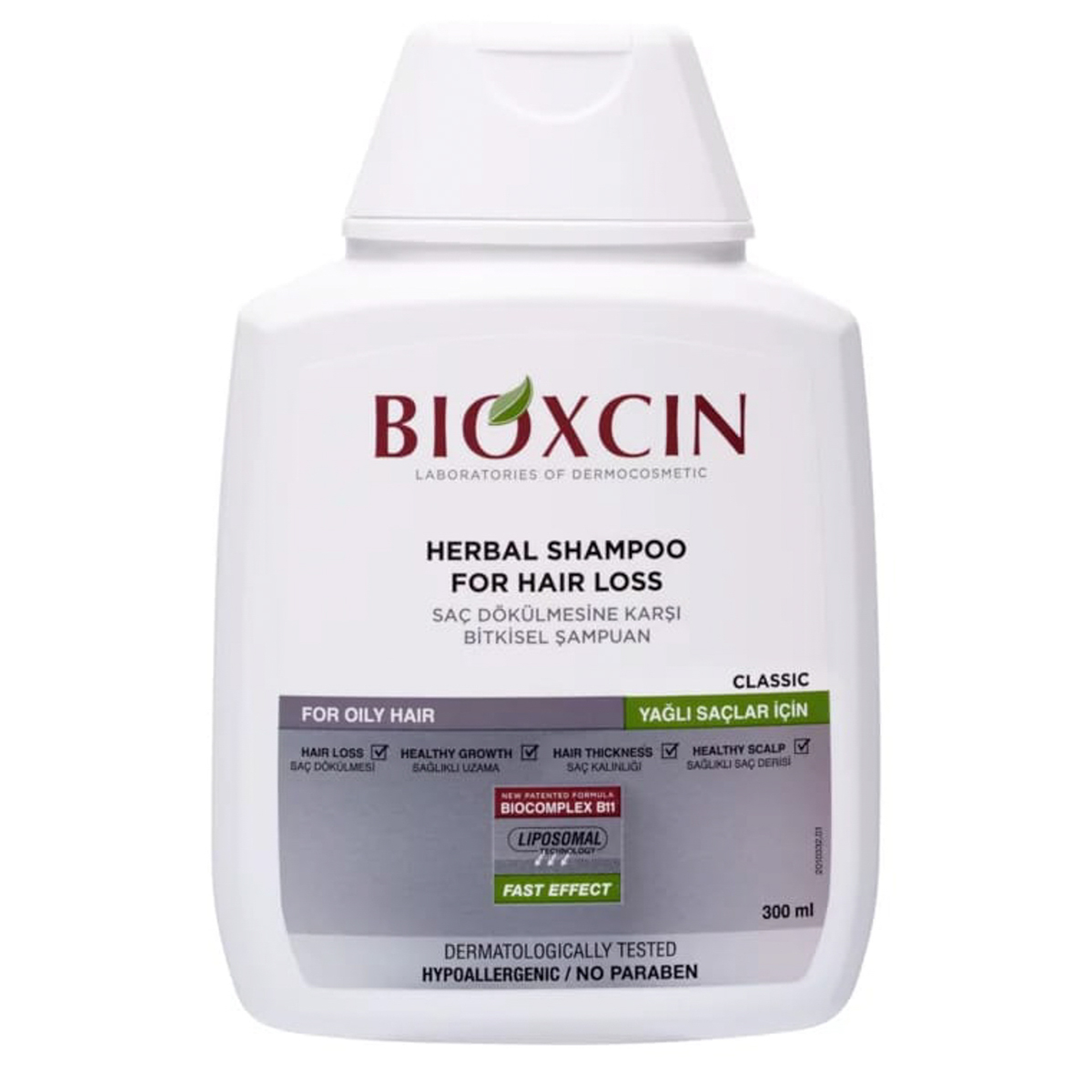 Bioxcin Anti-Hair Loss Herbal Shampoo For Dry & Normal Hair 3 Pack (3 X 300 Ml)