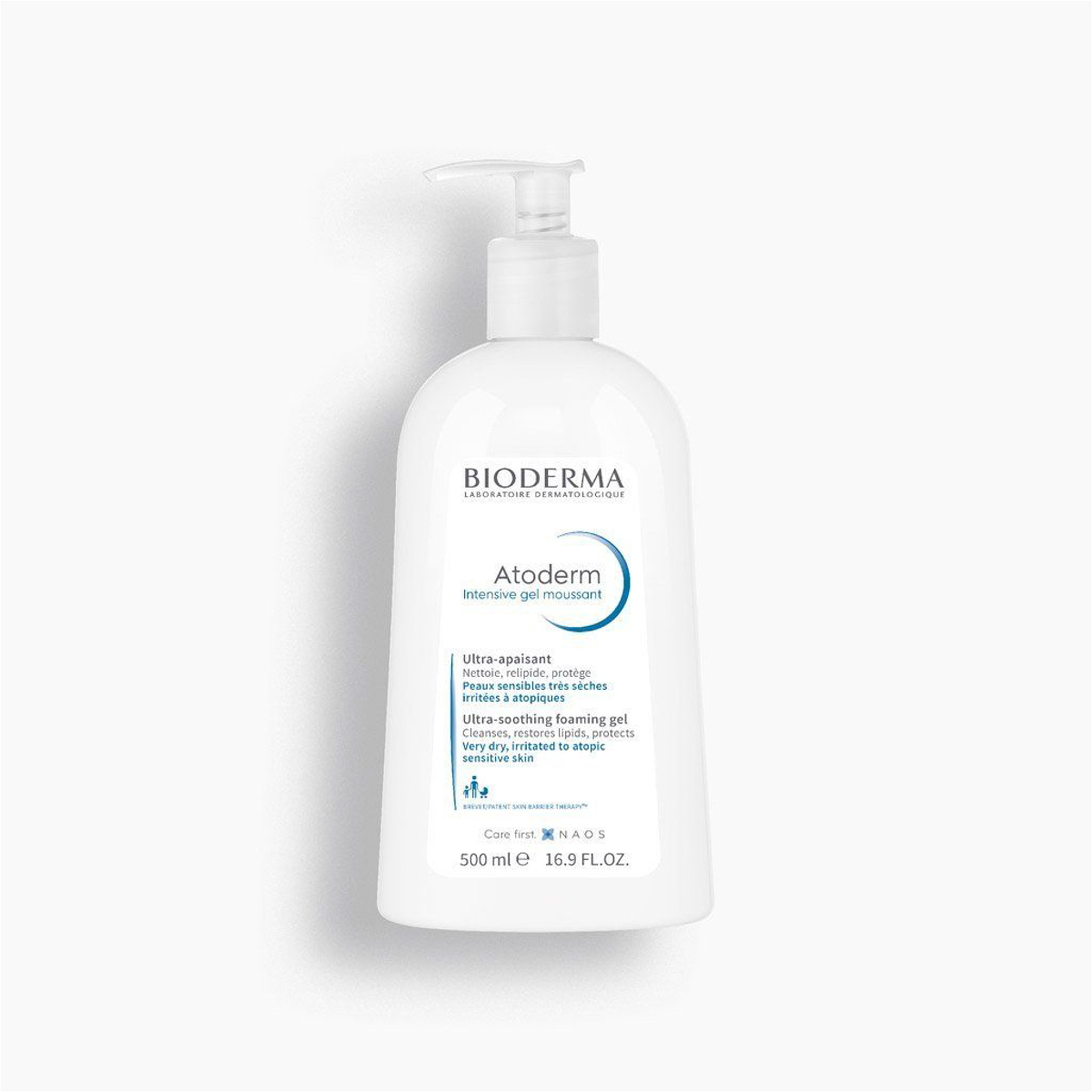 Bioderma, Atoderm, Intensive, Foaming Gel, Very Dry To Irritated Skin - 500 Ml