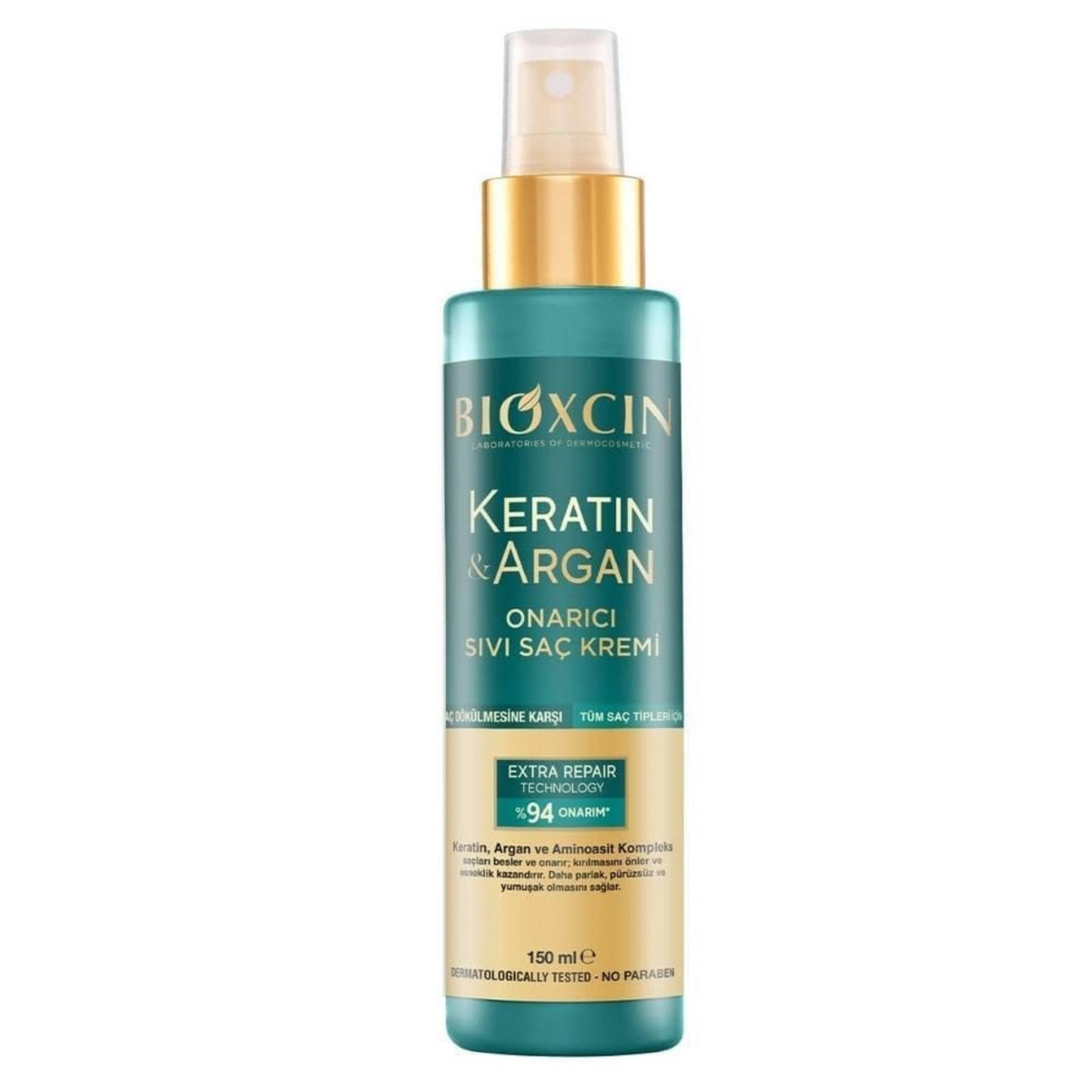 Bioxcin Keratin & Argan Repair Liquid Hair Care Cream 150 Ml
