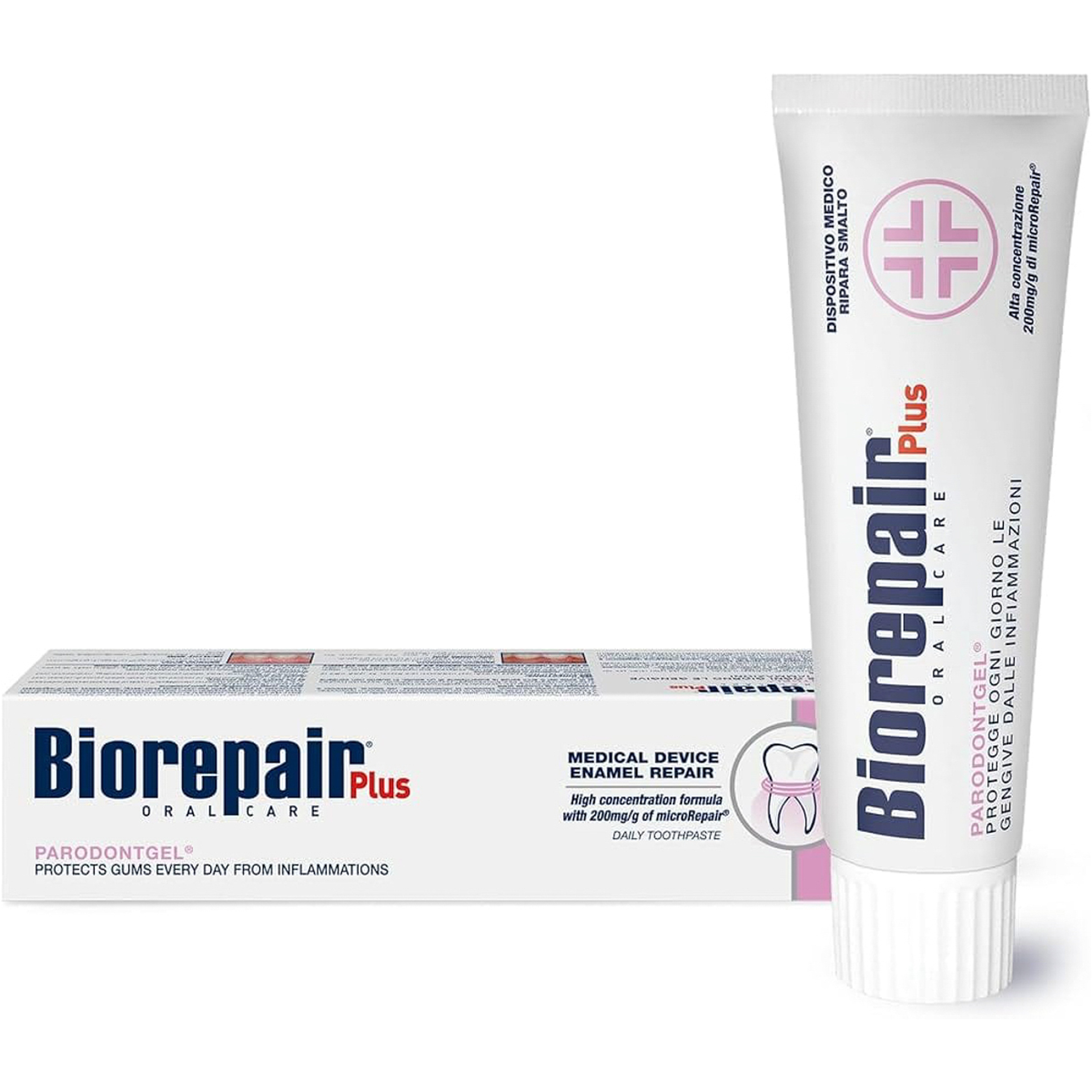 Biorepair Toothpaste Plus Parodontgel Gum Protection Tp 75 Ml