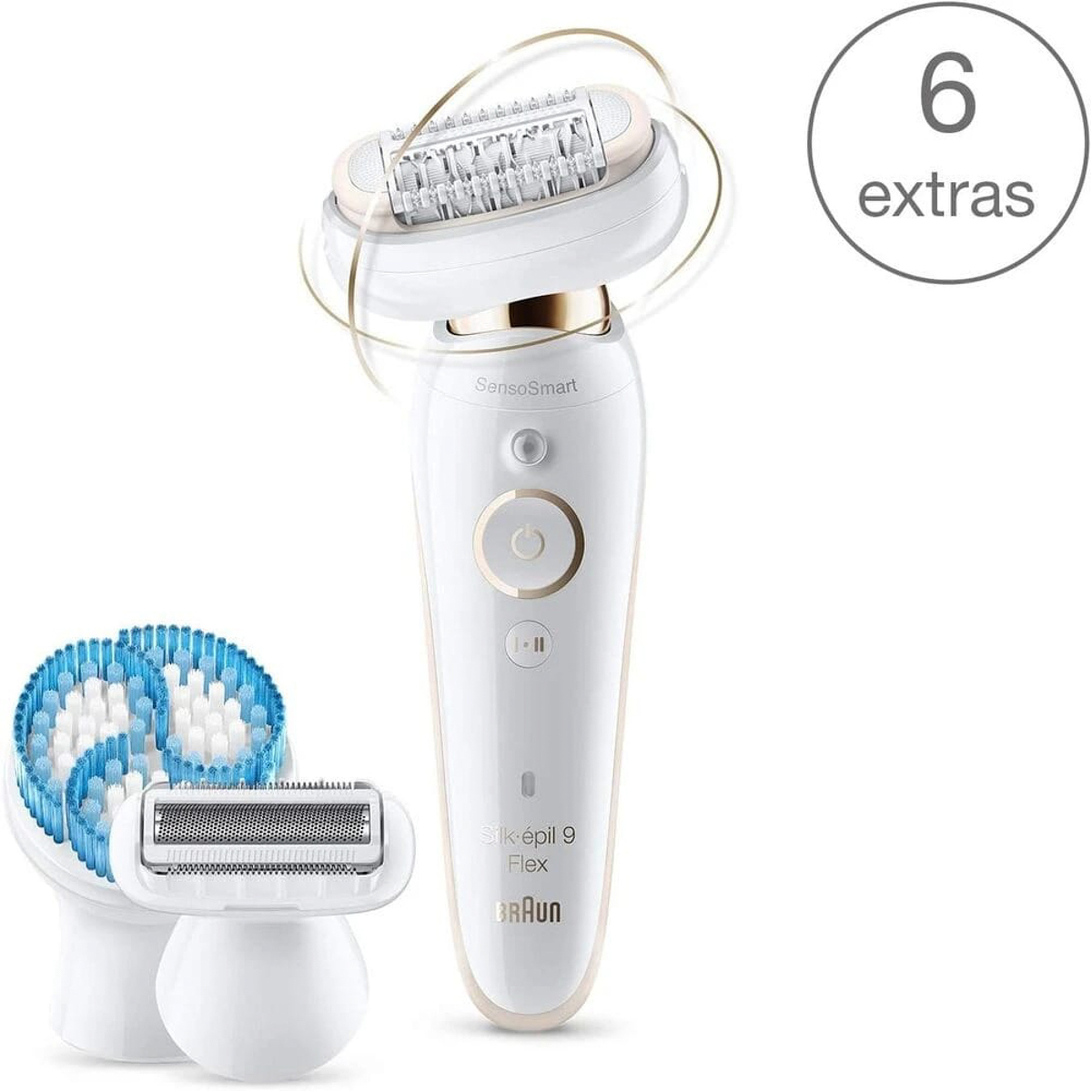 Braun Silk Epil Beauty Set Fle, With Fully Flexible Head Used In Wet And Dry1 Device Ses9010