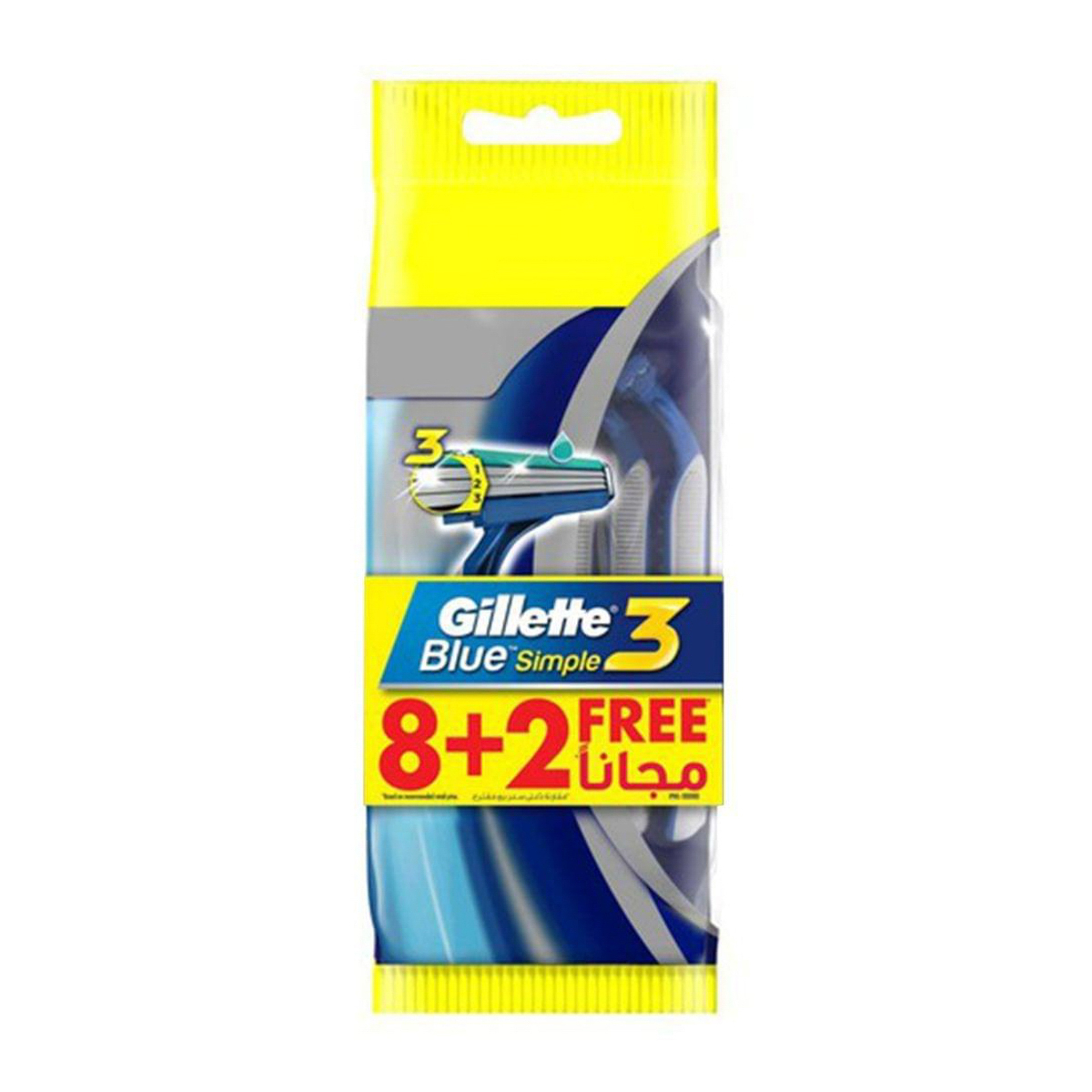 Blue3 Simple Razors Bundle 8+2 Free