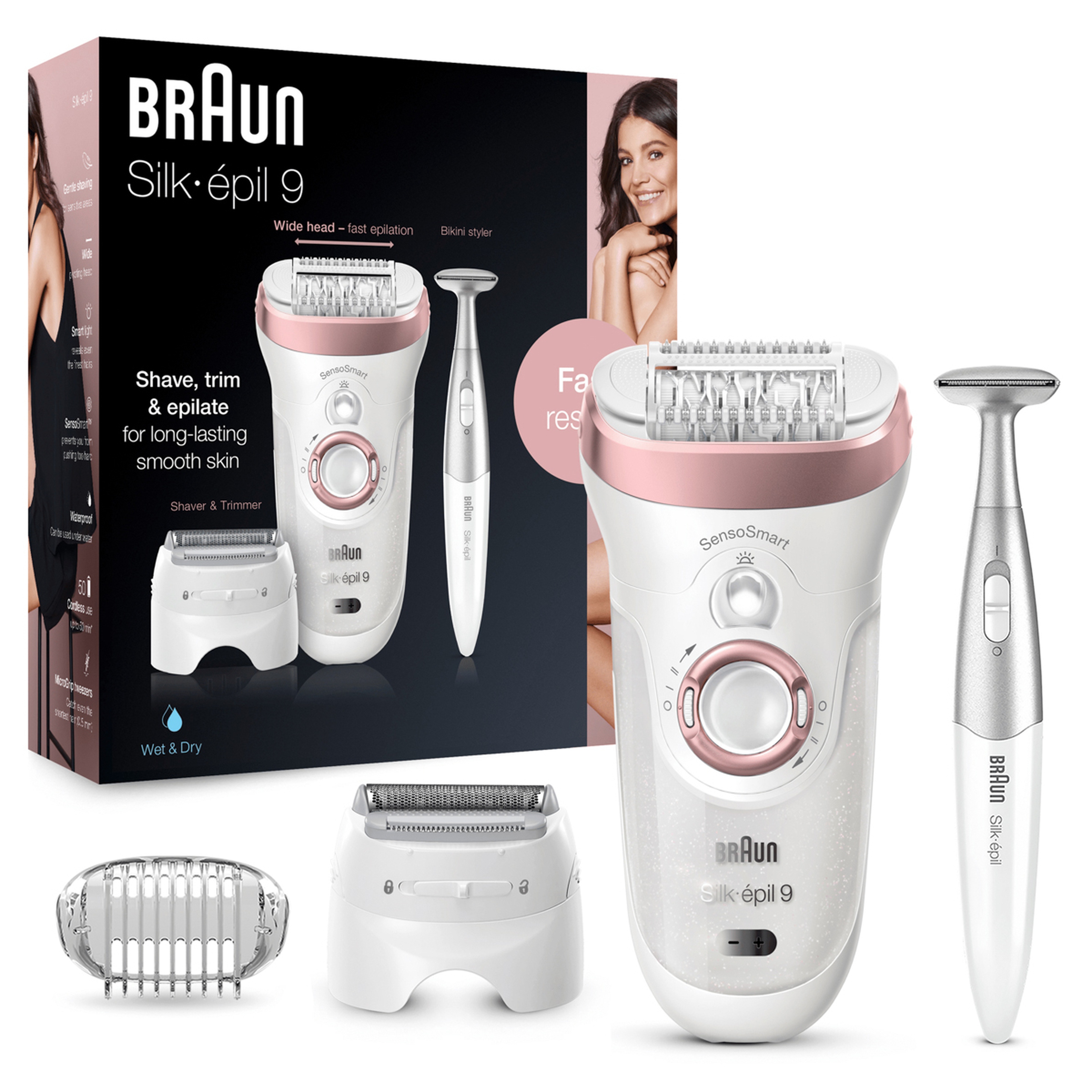 Braun Silk Epil Legs Body Shav,Trim & Epilate9/890