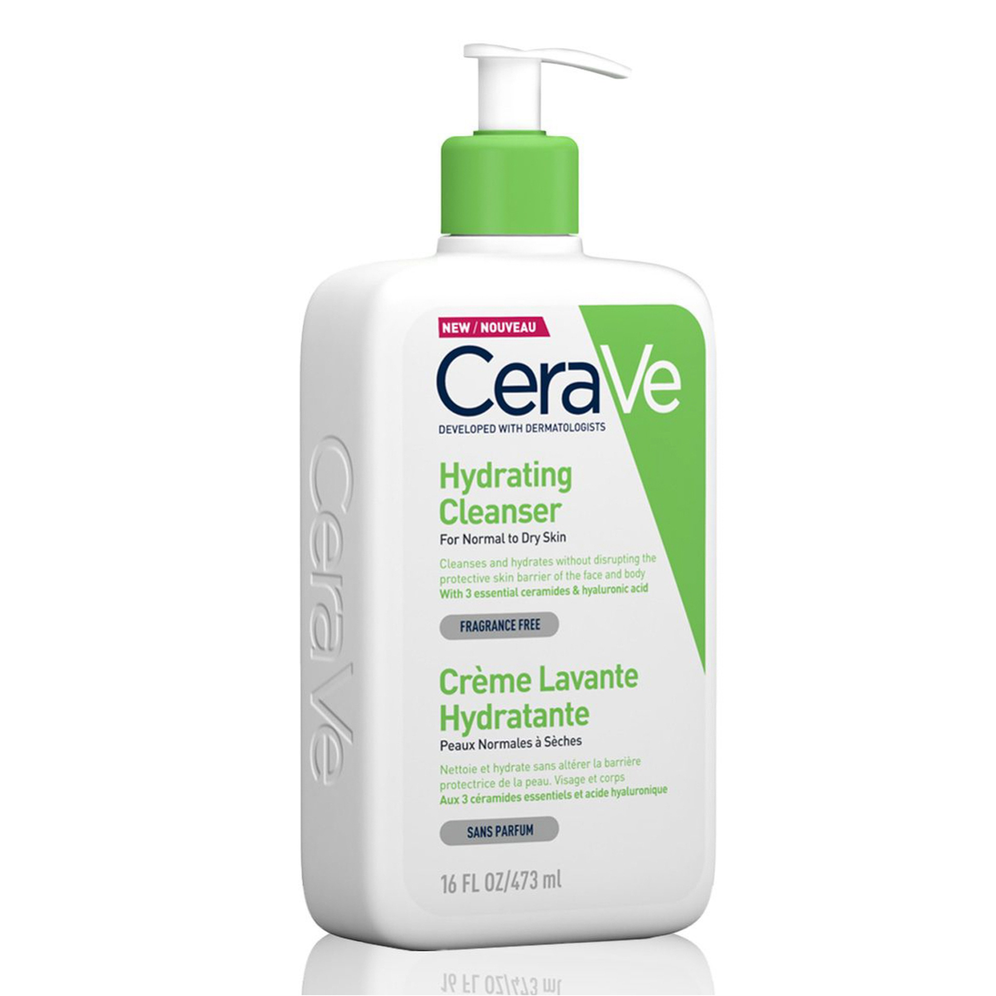 Cerave Hydrating Cleanser For Normal To Dry Skin With Hyaluronic Acid 473 Ml