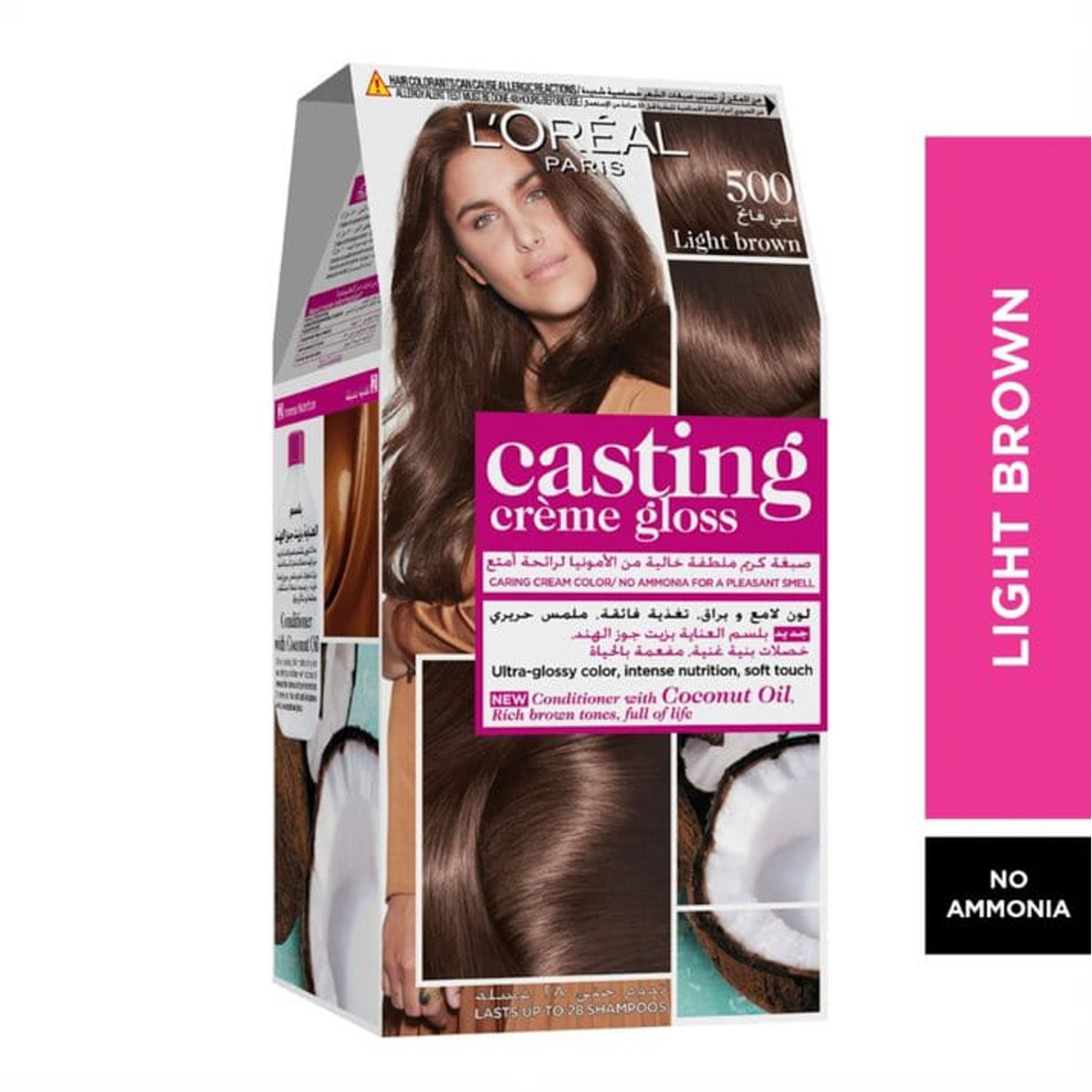 Casting Crème Gloss No Ammonia Hair Cofor Shiny Hair 500 Light Brown