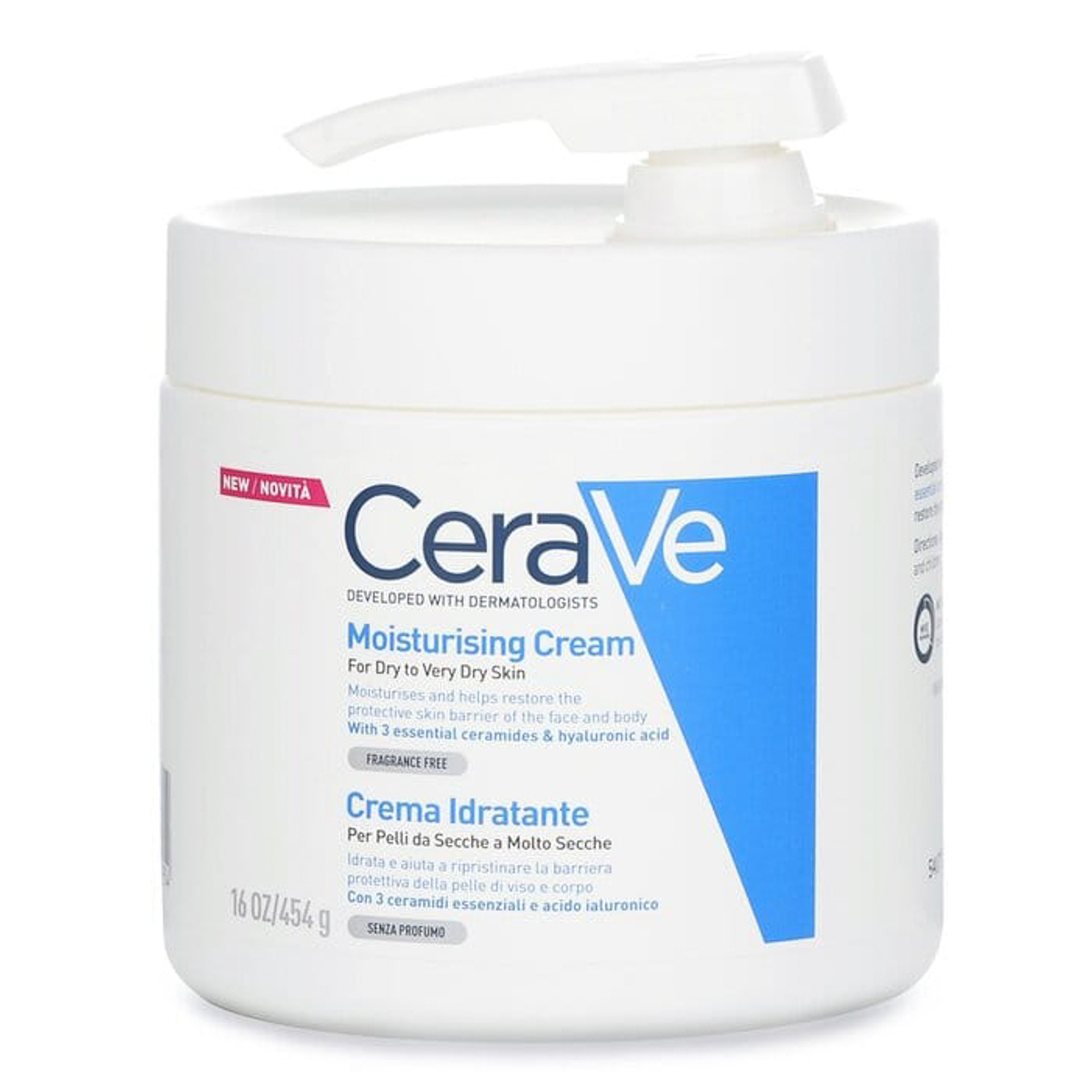 Cerave Moisturising Cream With Pump For Dry Skin 454 Gm