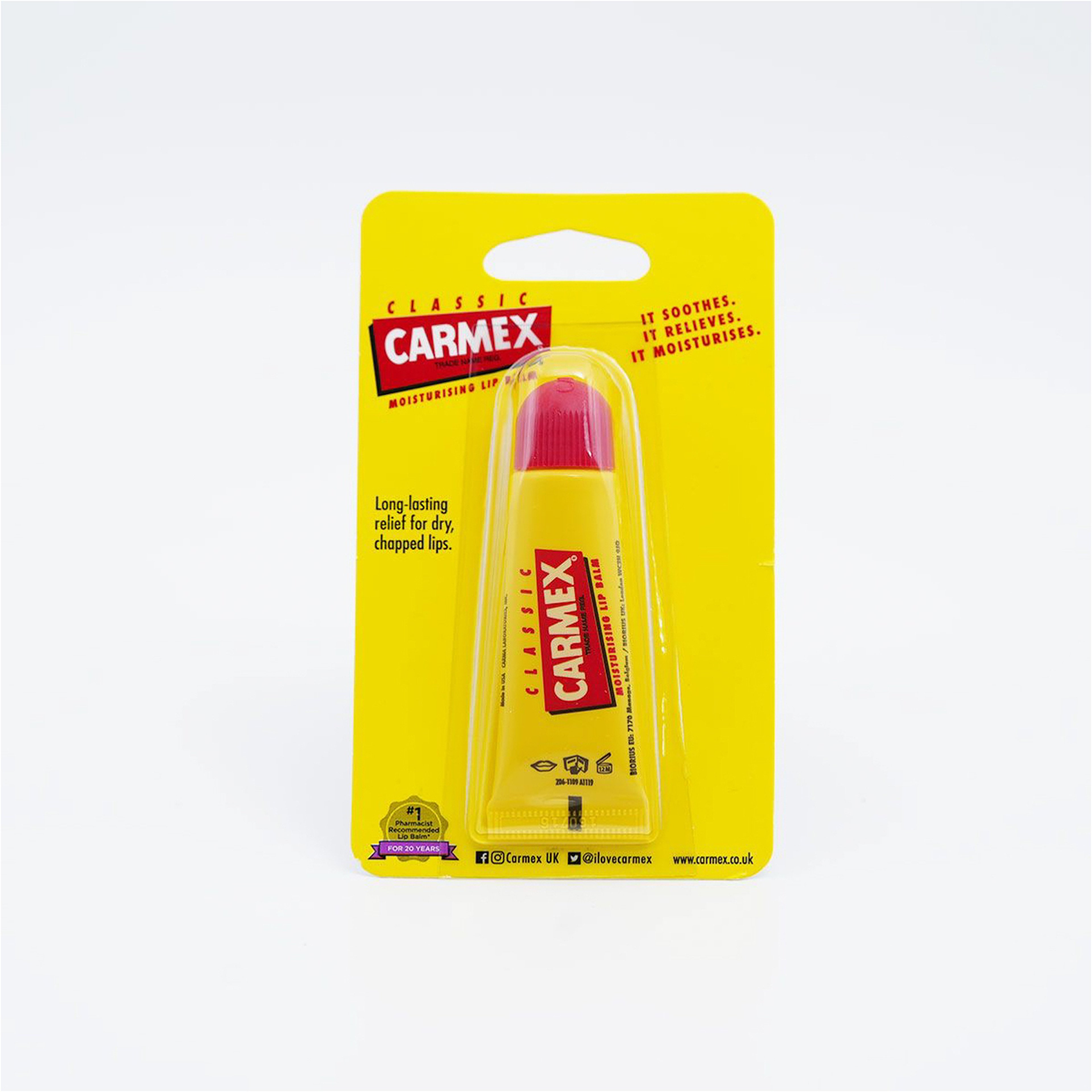 Carmex Original Lip Balm Tube, Strawberry - 10G