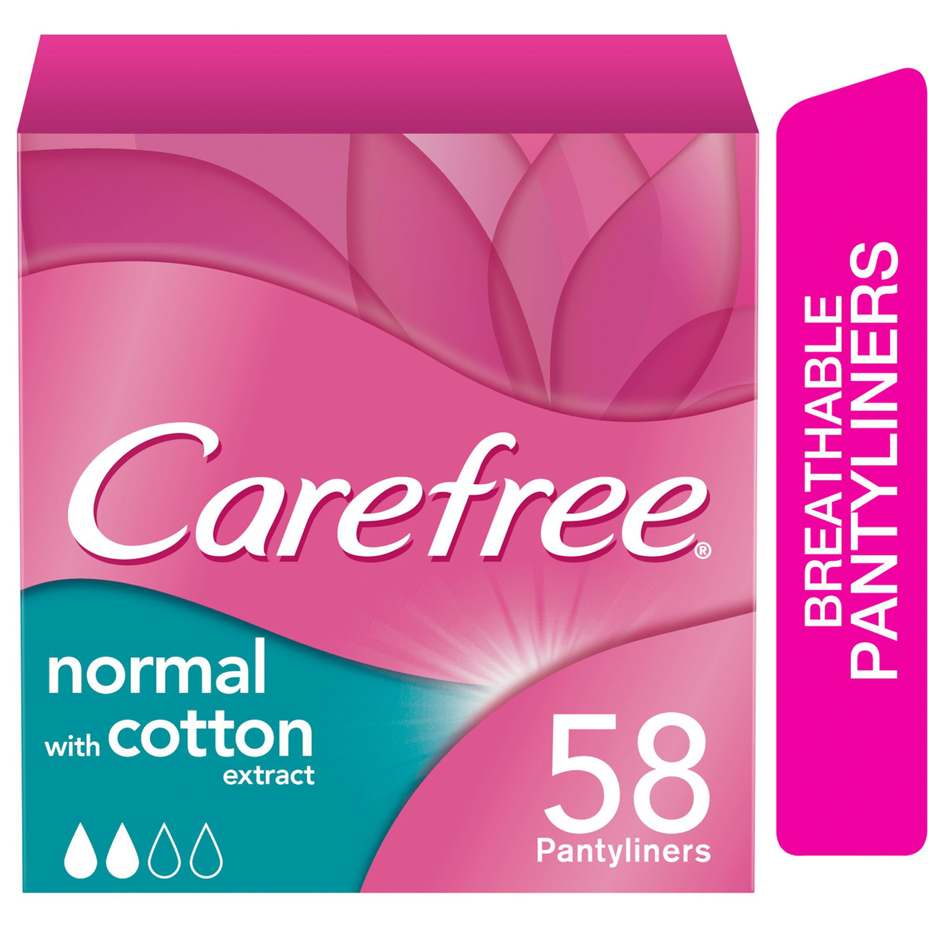 Carefree Cotton, Unscented Panty Liners