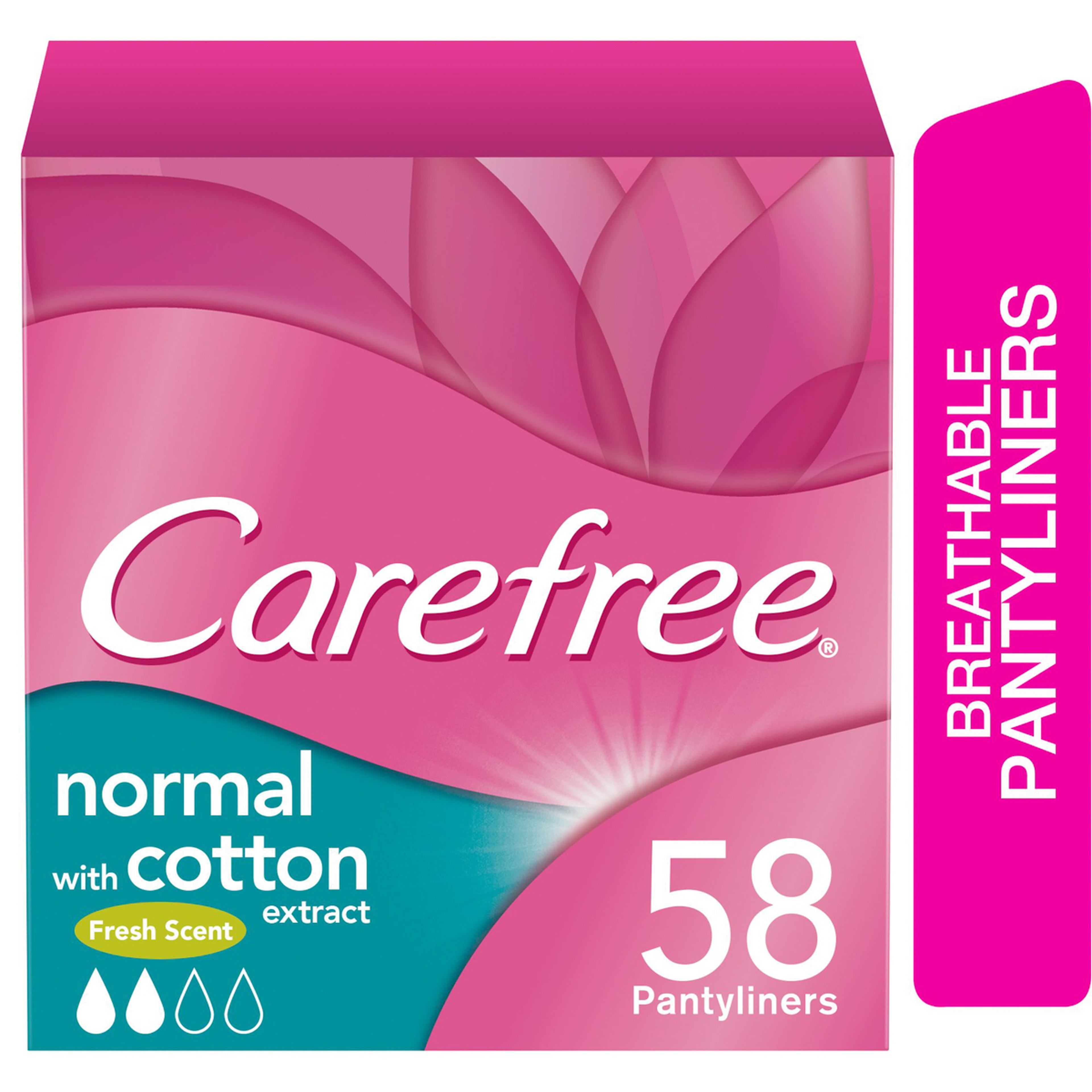 Carefree Cotton Fresh Scent Panty Liners