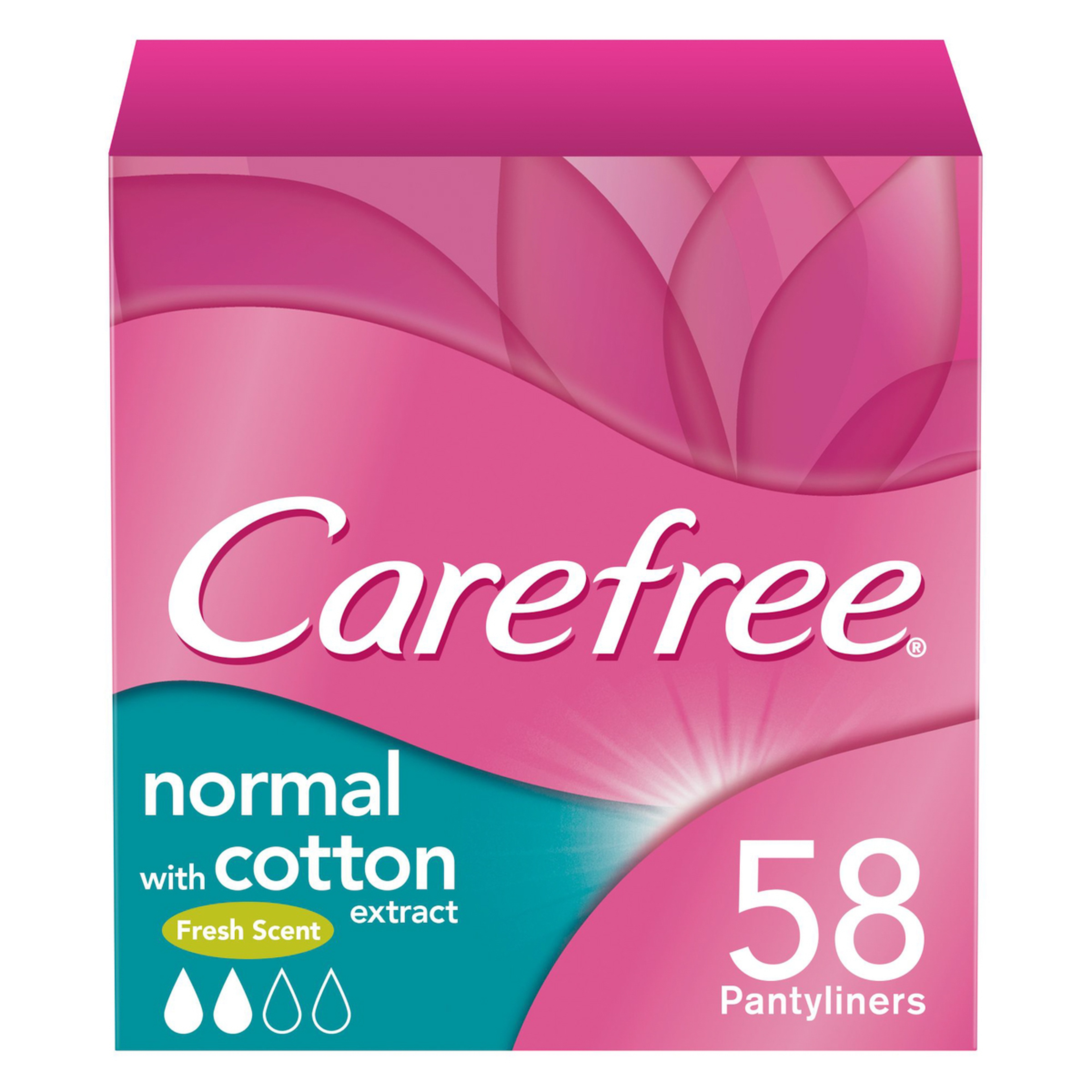 Carefree Cotton Fresh Scent Panty Liners