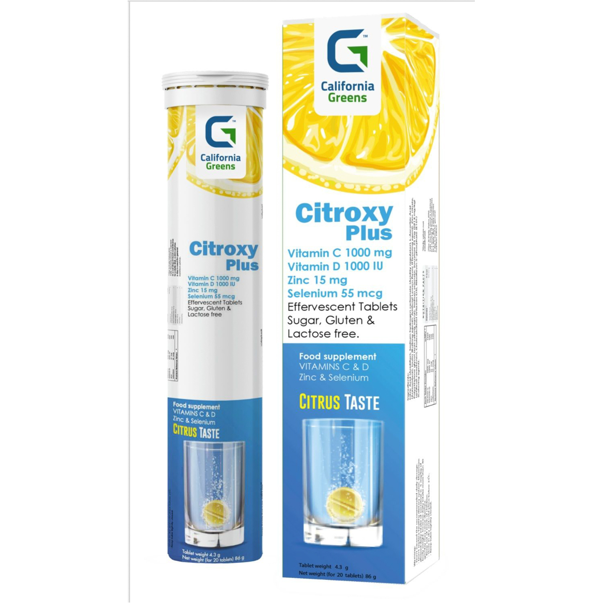 Citroxy Plus Vit C, D, Zinc 20 Eff Tabs | Whites