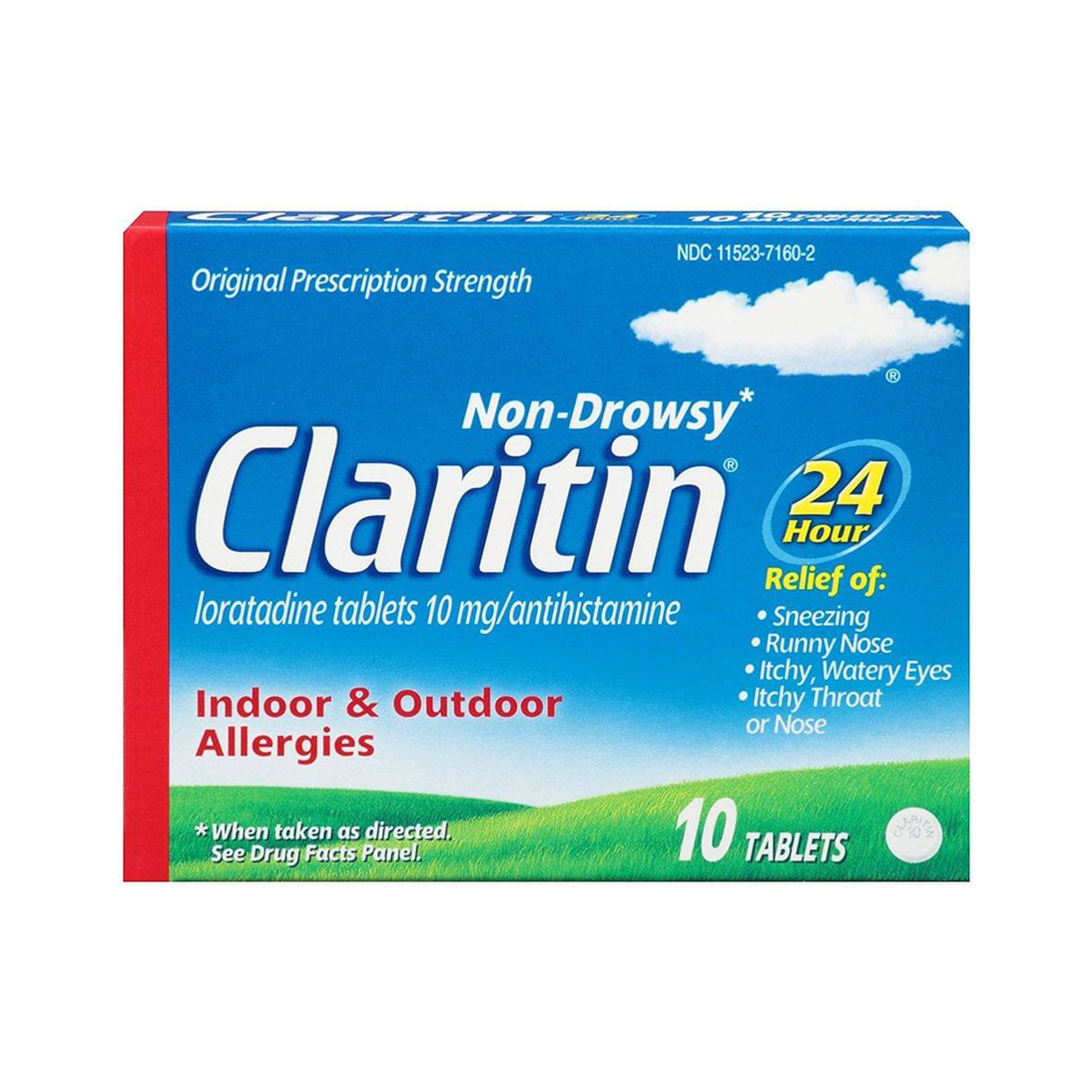 Claritin, 24 Hour Non-Drowsy Allergy Relief 10 Tablets