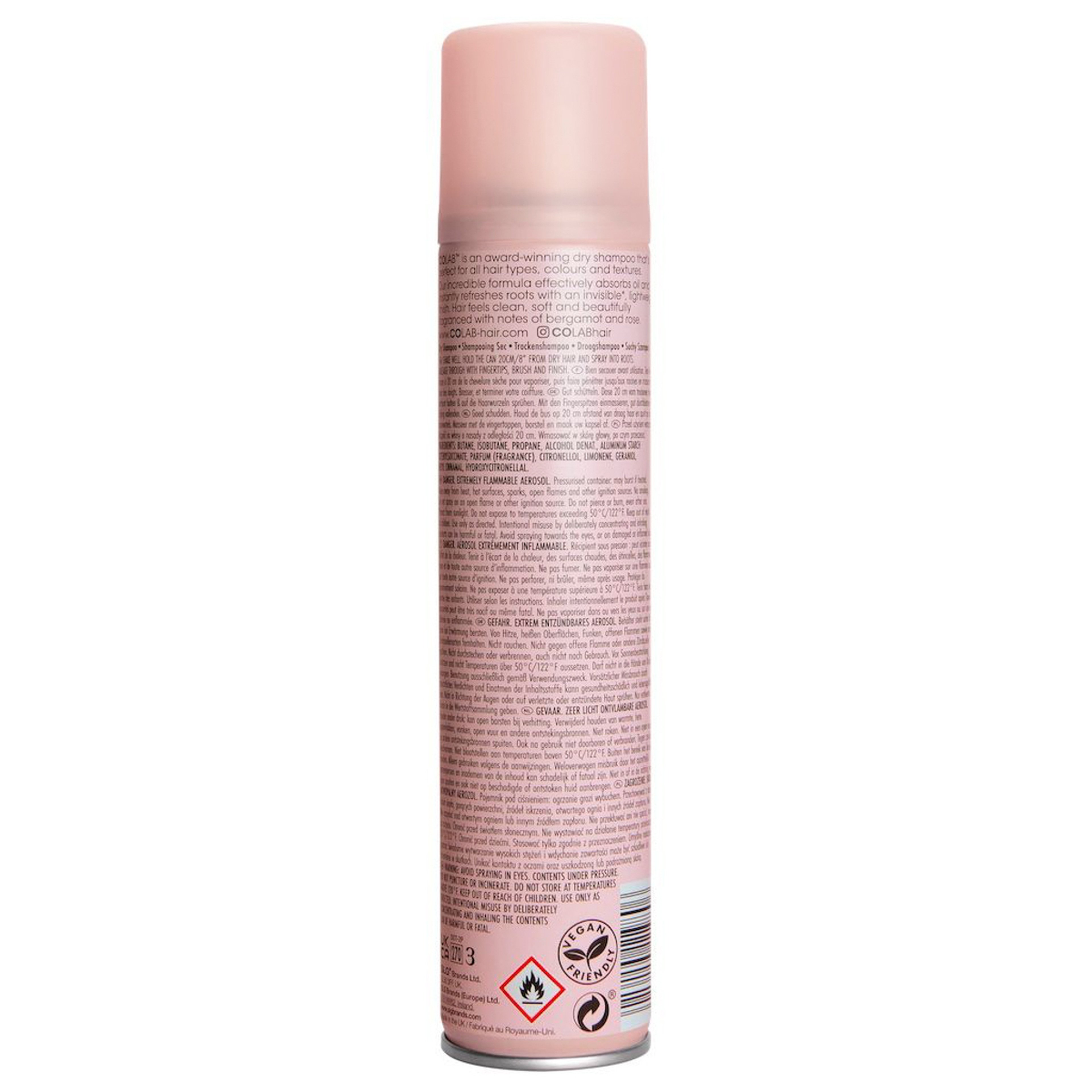 Colab Dry Shampoo Invisible Original Fragrance 200 Ml