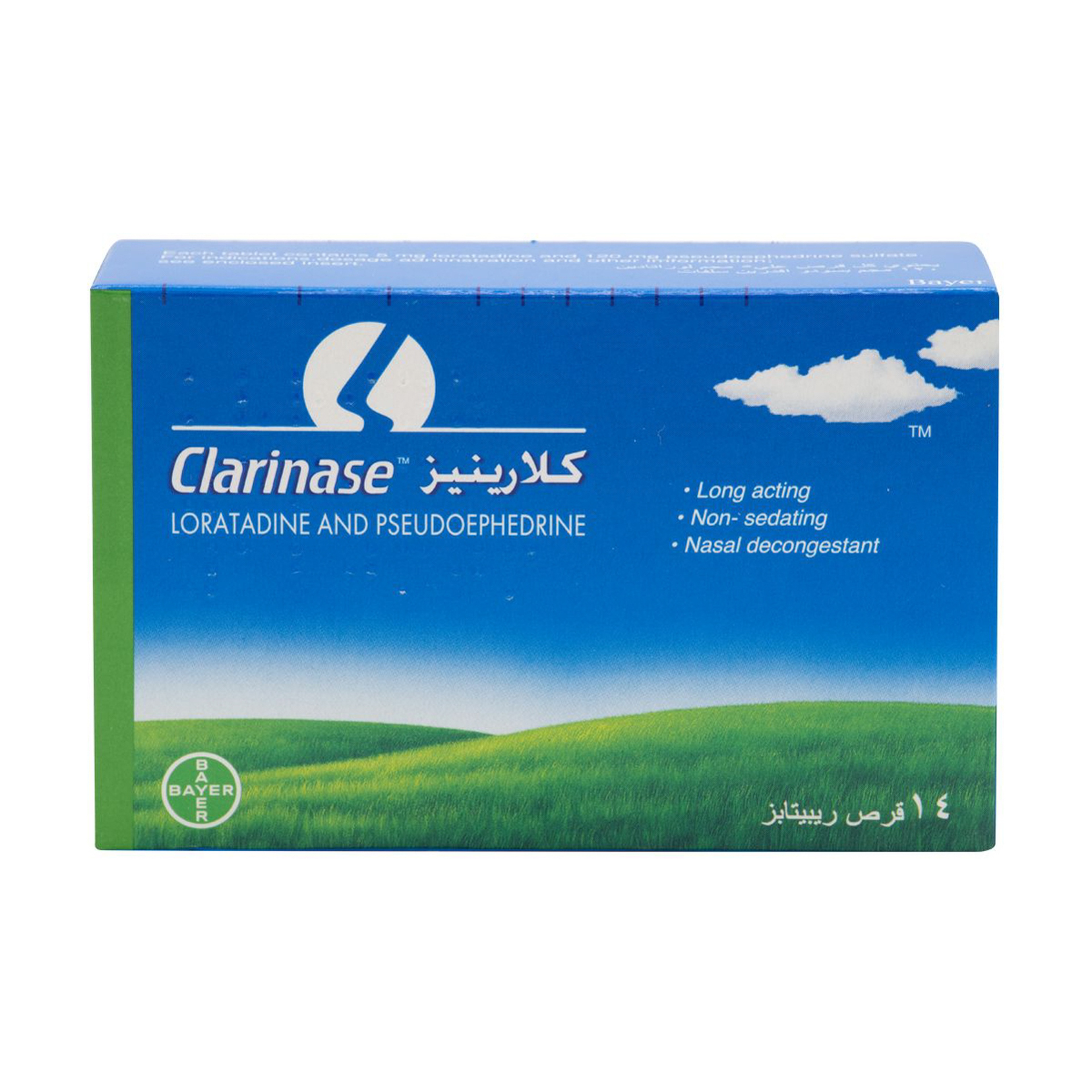 Clarinase Repetabs, 5 Mg/120 Mg, For Allergy & Common Cold 14 Tablet