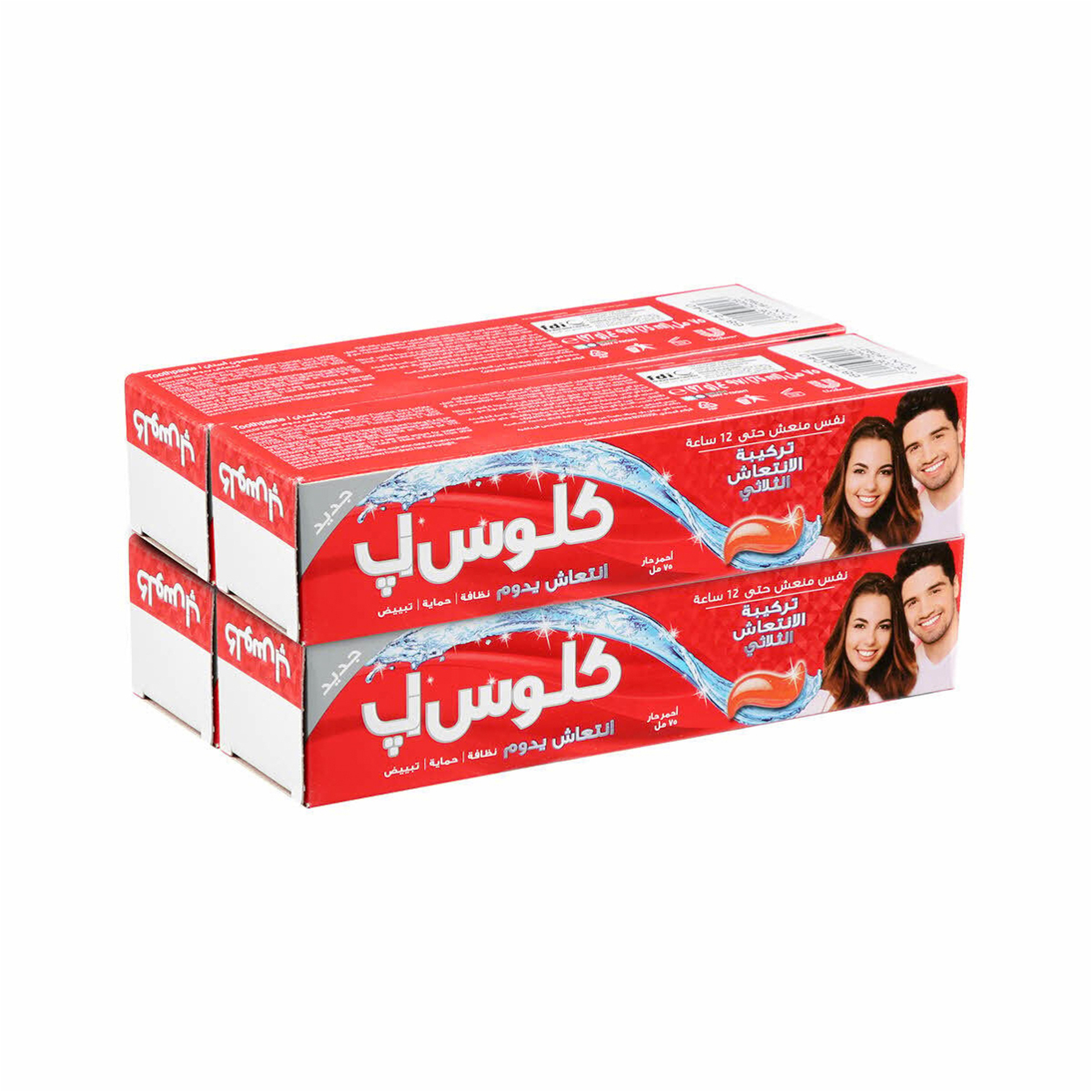 كلوس أب، معجون أسنان، مضاد للبكتيريا، أحمر حار