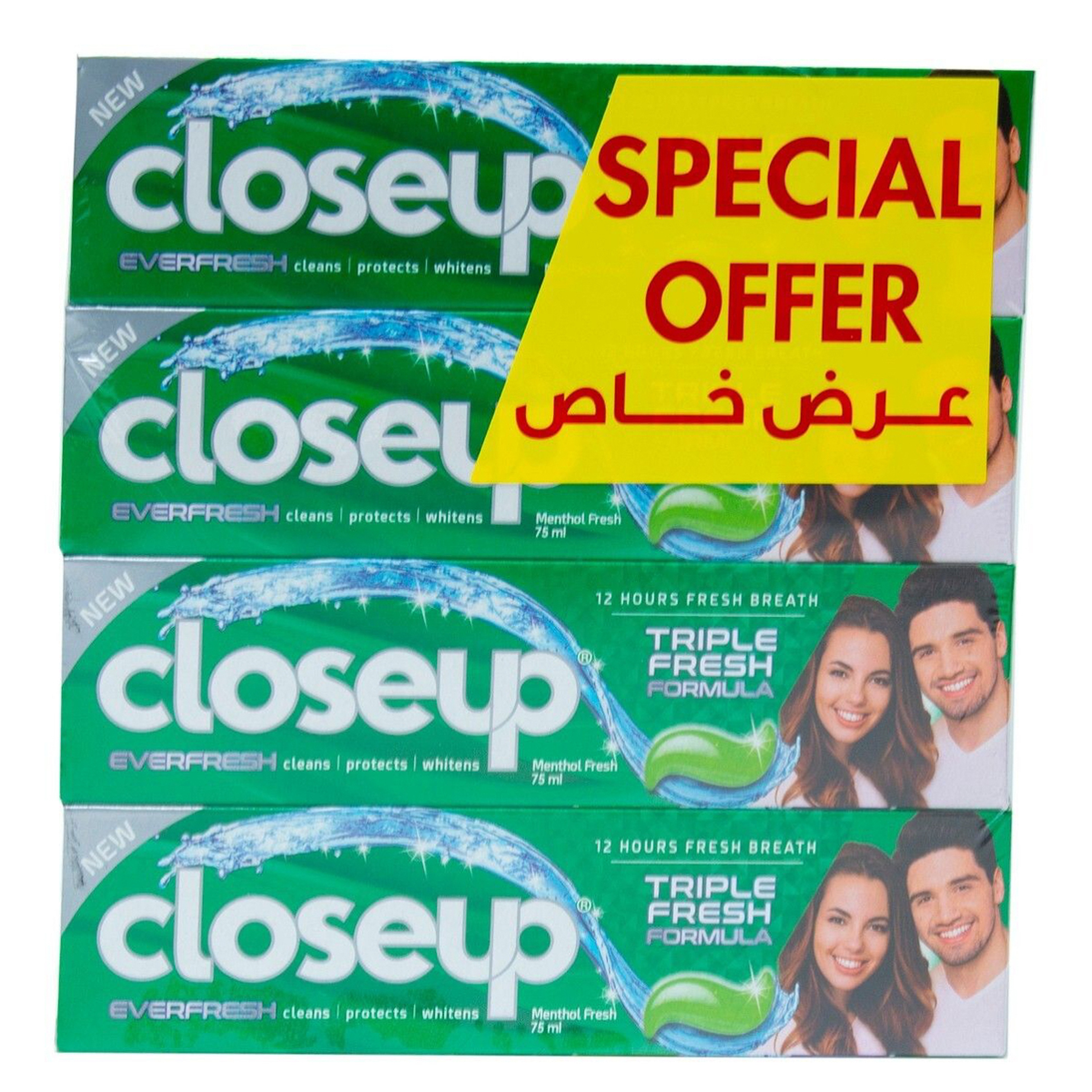 Closeup Toothpaste Menthol Triple Fresh Gel 75Ml