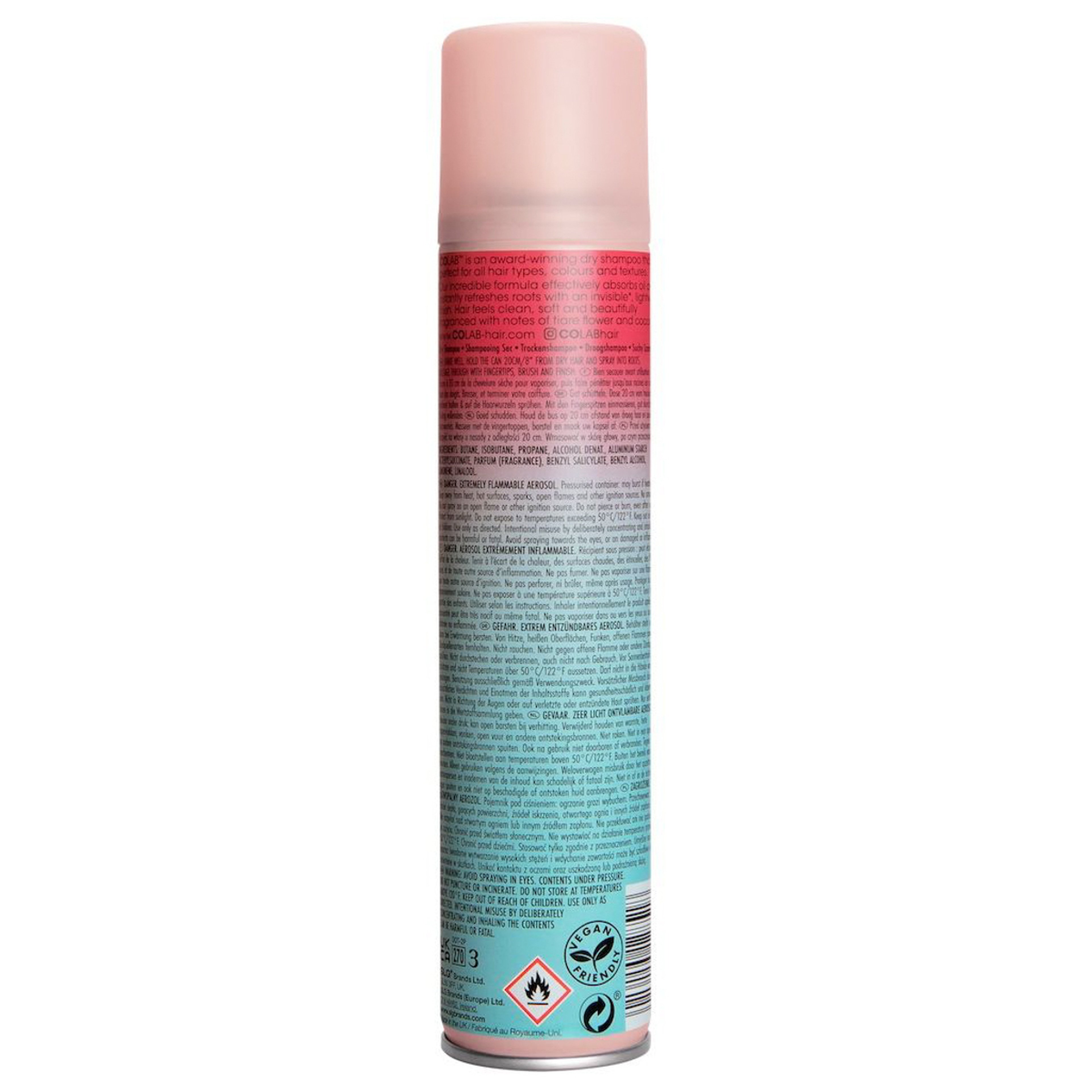 Colab Dry Shampoo Invisible Paradise Fragrance 200Ml