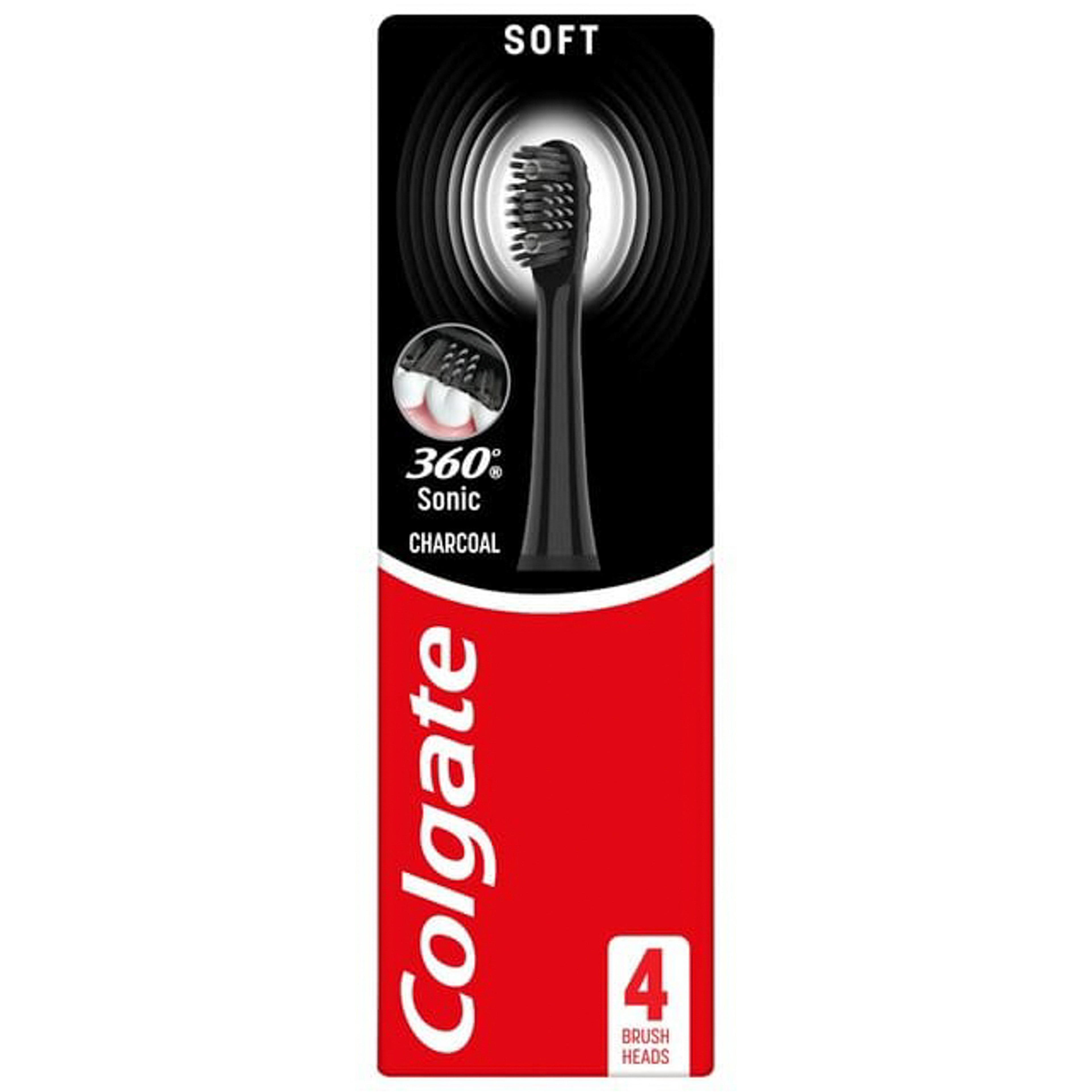 رووس فرشاة اسنان كولجيت 360 فحم بطاريه