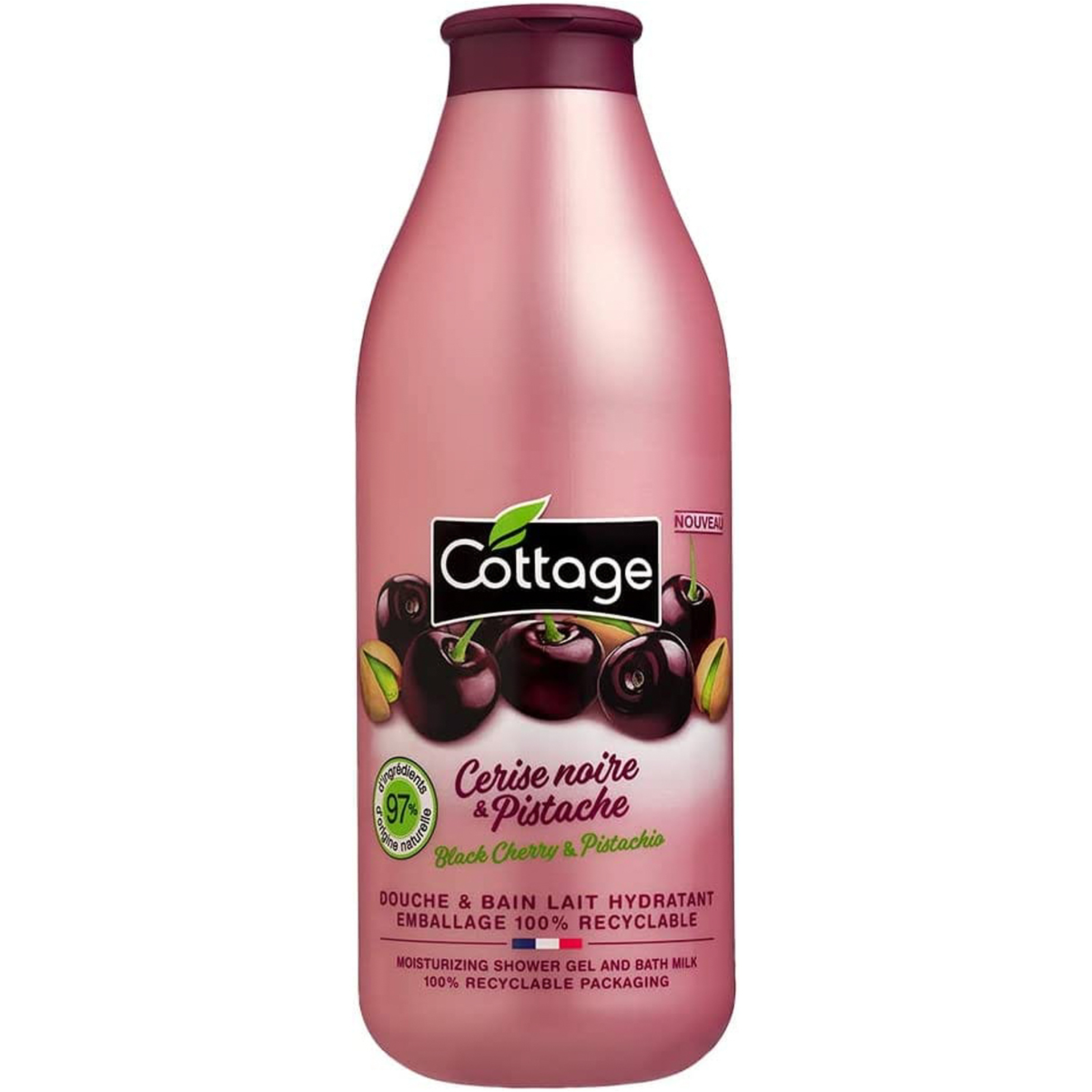 كوتاج جل للاستحمام بنكهة الكرز الاسود والفستق - 750 مل