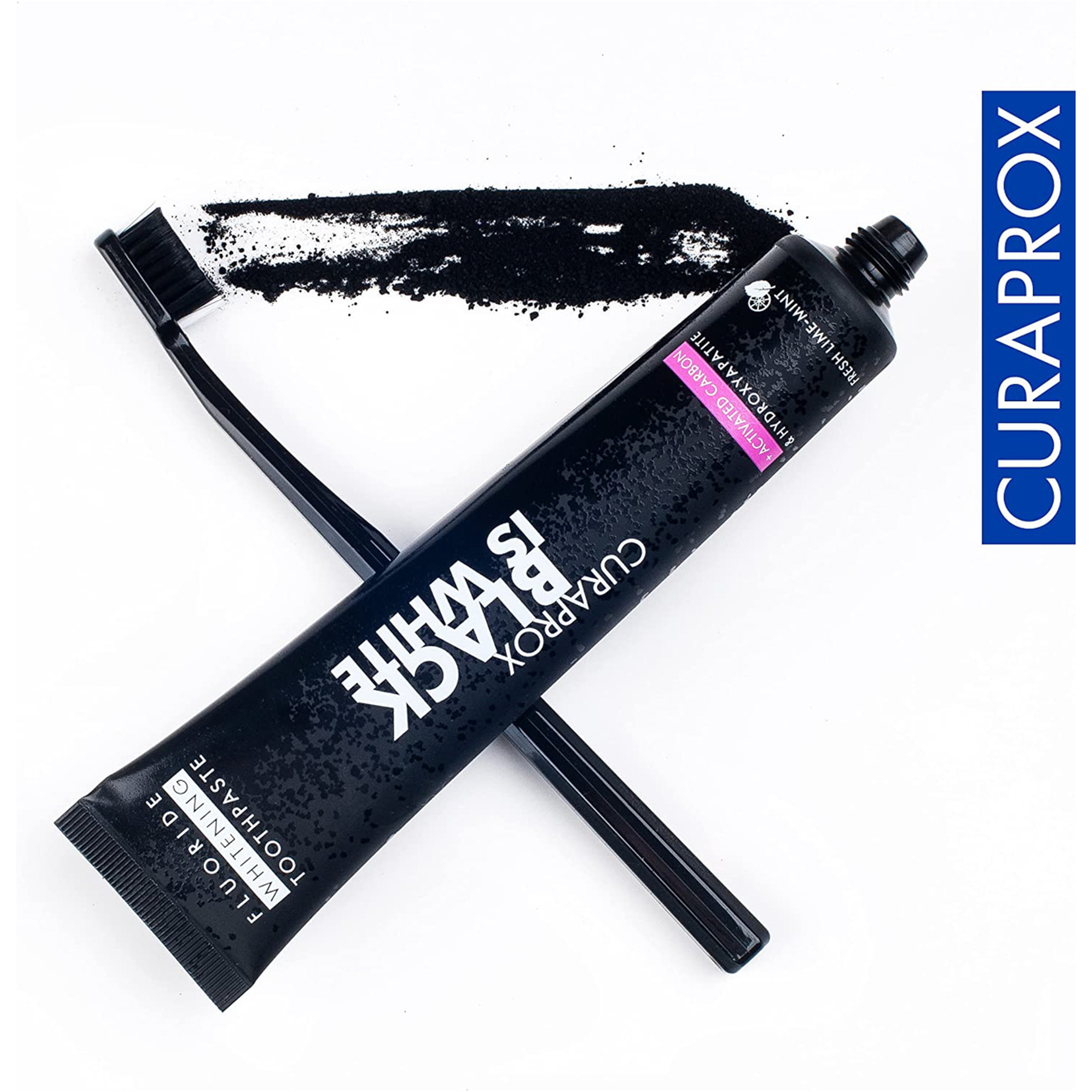 كيورابروكس فرشاة أسنان بلاك إز وايت 2X