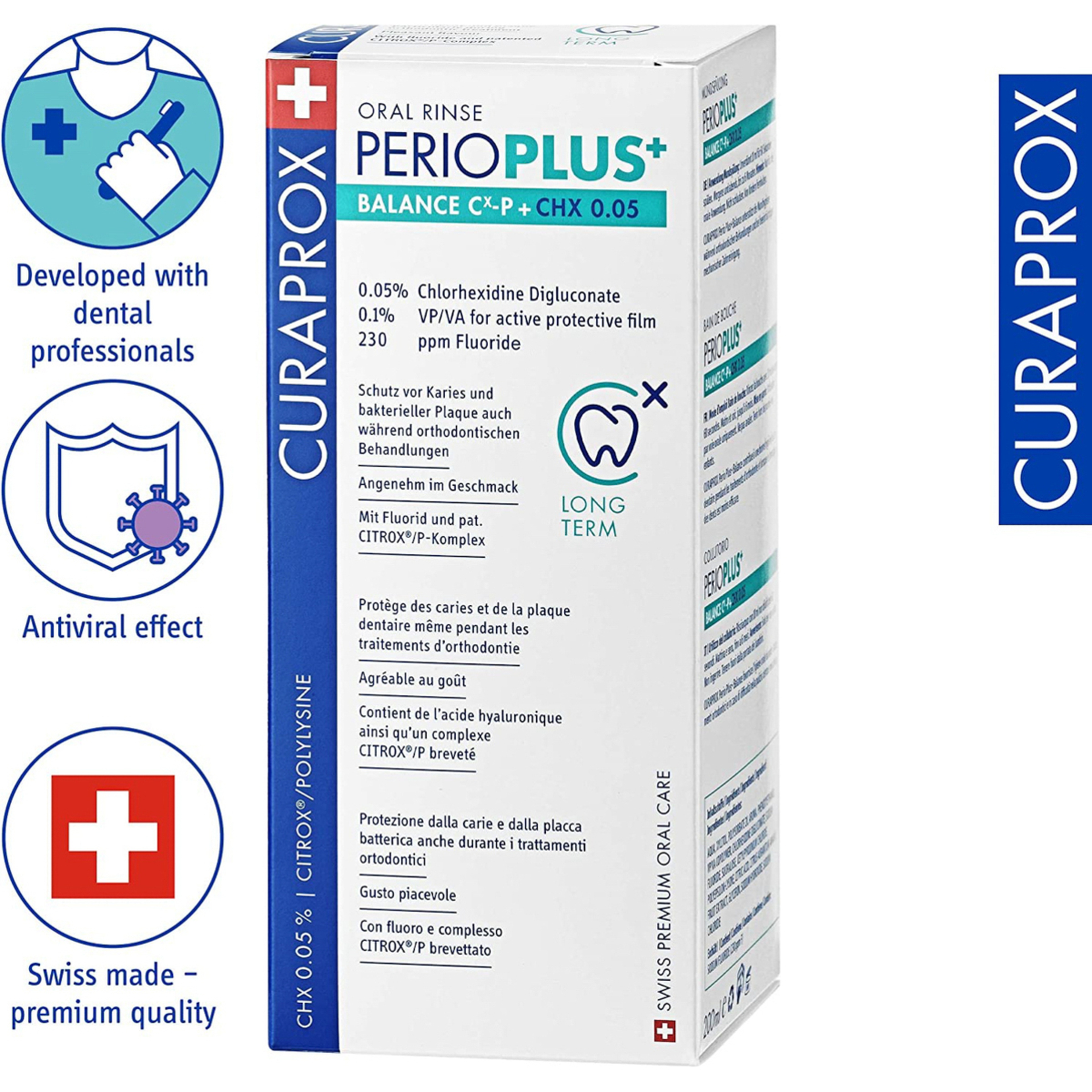 Curaprox Perio Plus Balance 0.05% Mouthwash 200 Ml