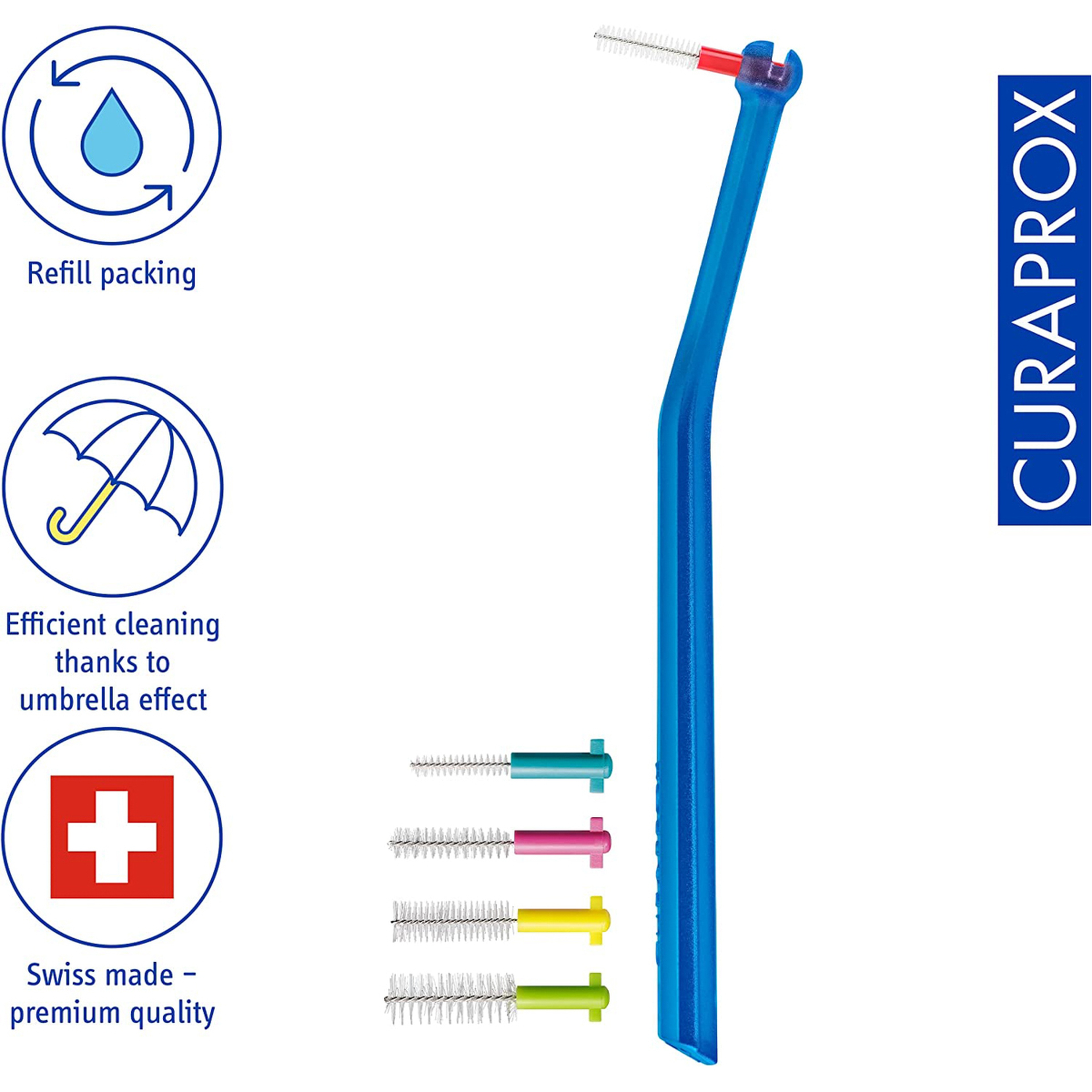 فراشة كيورابروكس للتنظيف مابين الاسنان