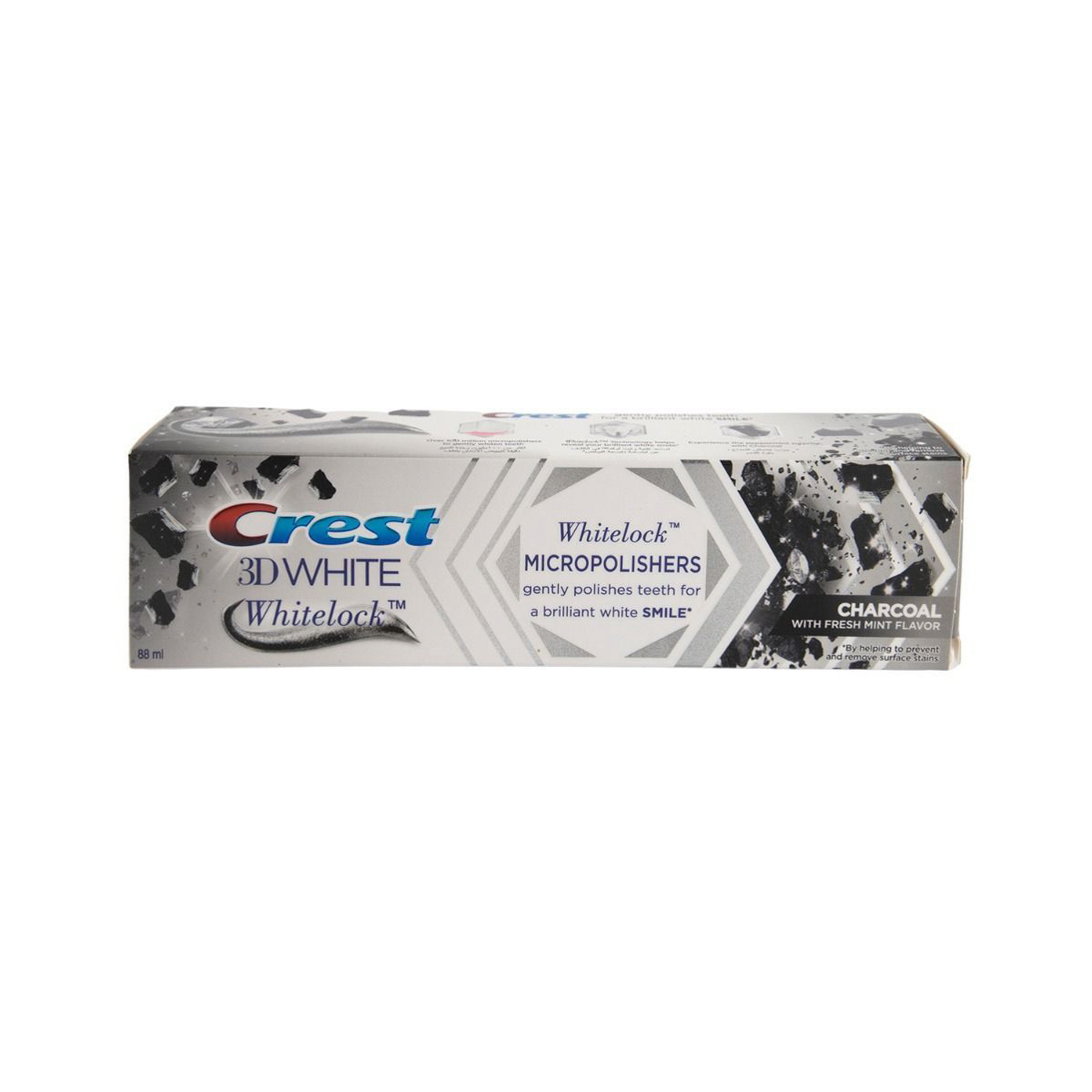 Crest Toothpaste 3D White Whitelock Charcoal 88 Ml