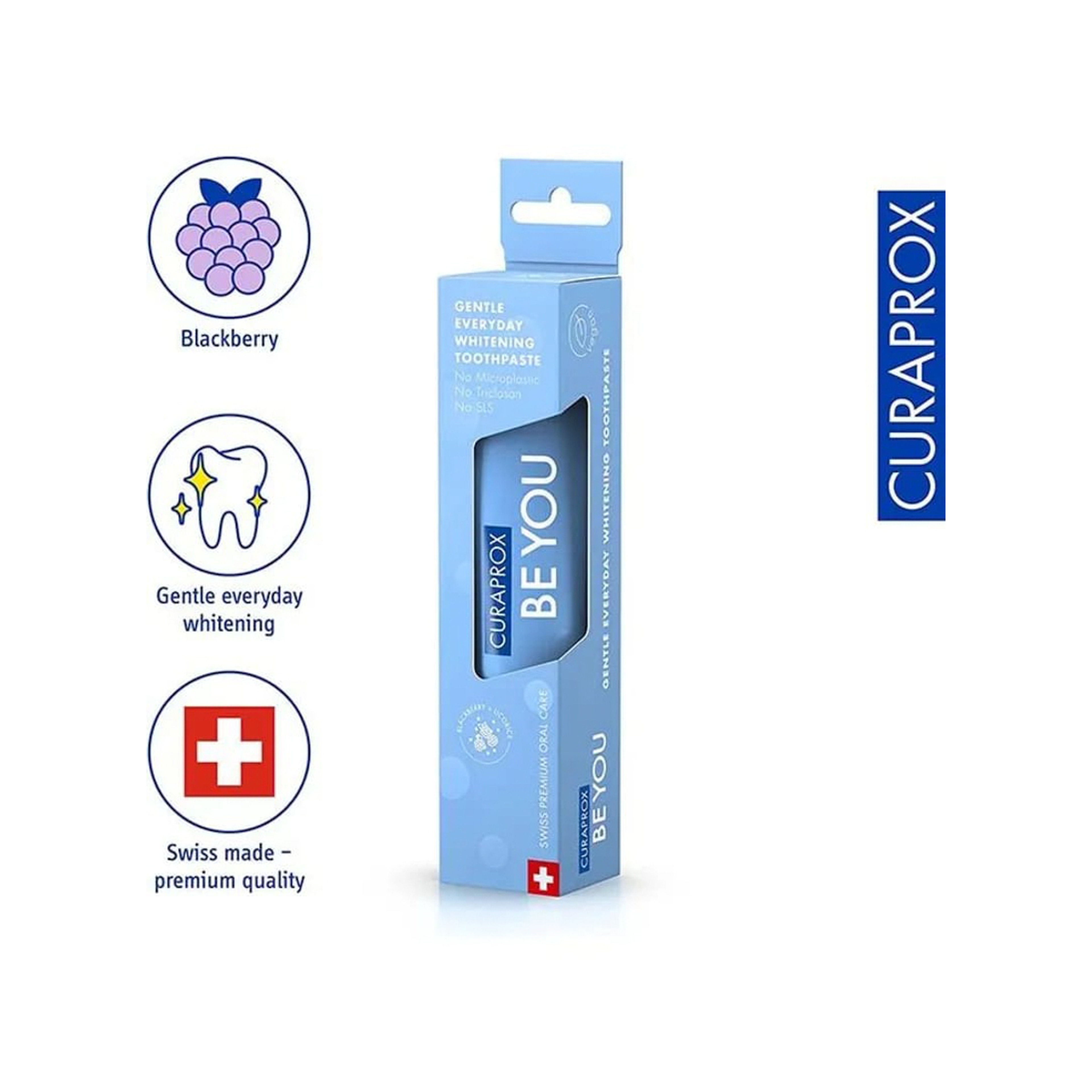 كيورابروكس معجون اسنان للتبيض ازرق