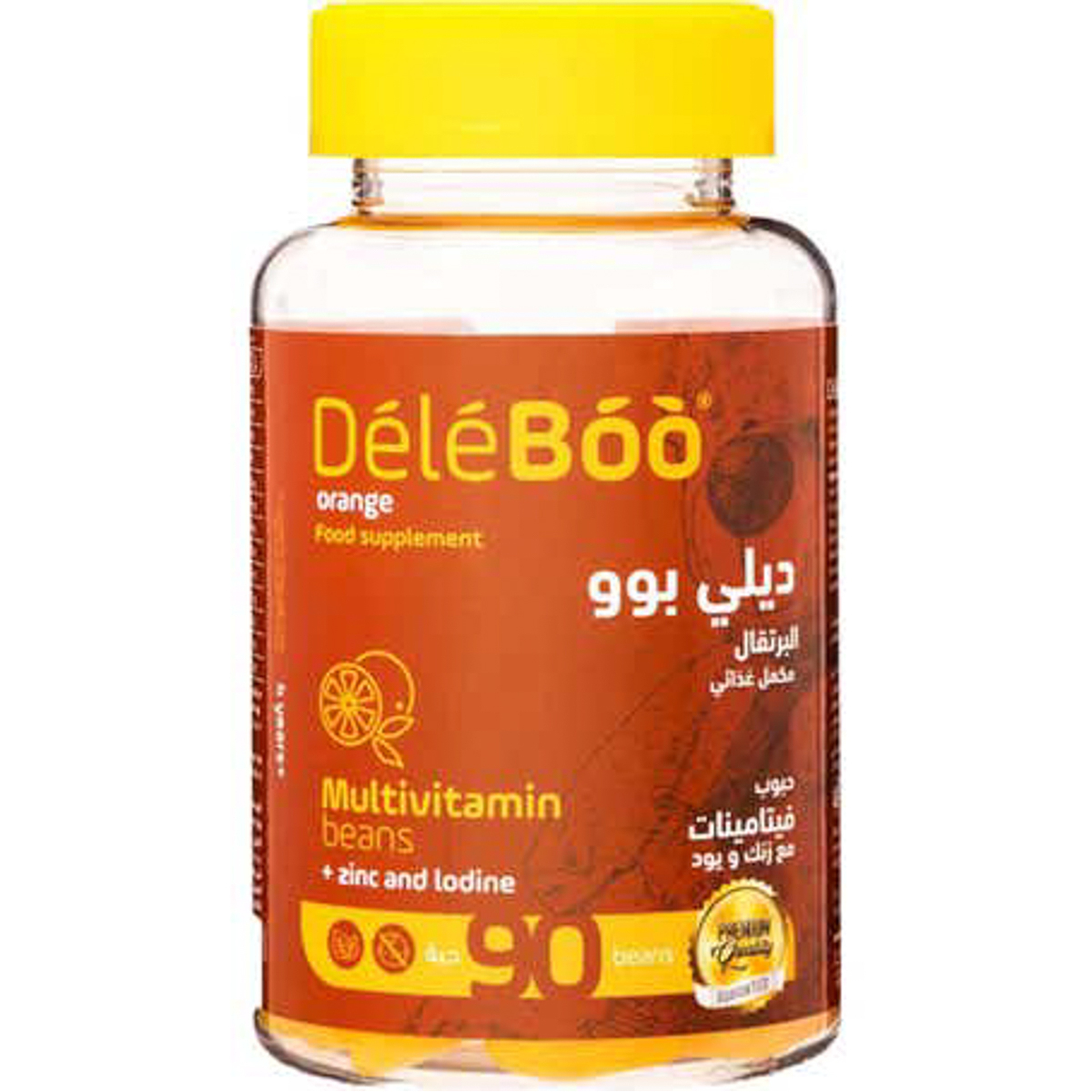 ديلي بوو فيتامينات + زنك 90 حلوى مضغ بطعم البرتقال