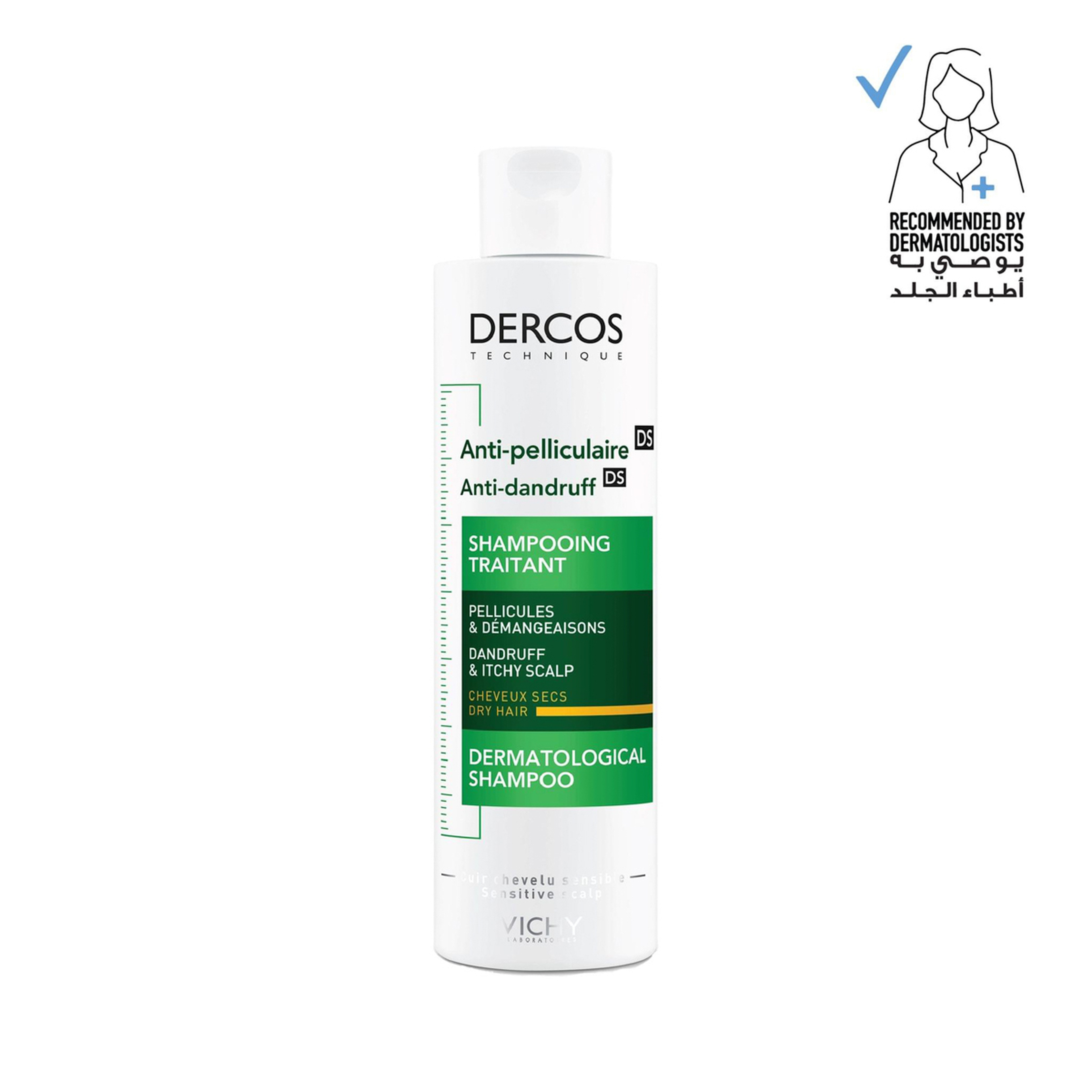 Dercos Anti Dandruff Shampoo For Dry Hair 200Ml