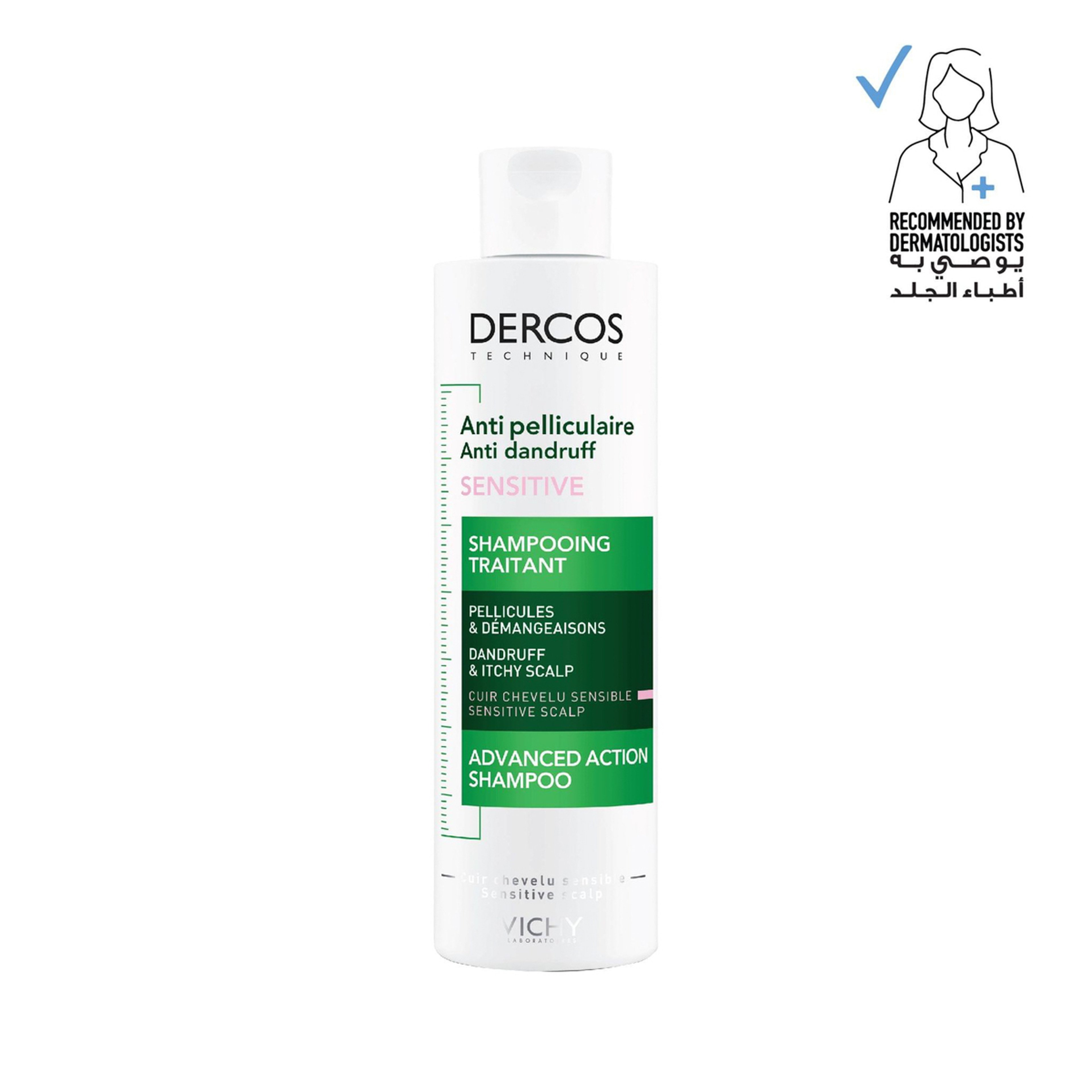 Dercos Anti Dandruff Shampoo For Sensitive Scalp 200Ml