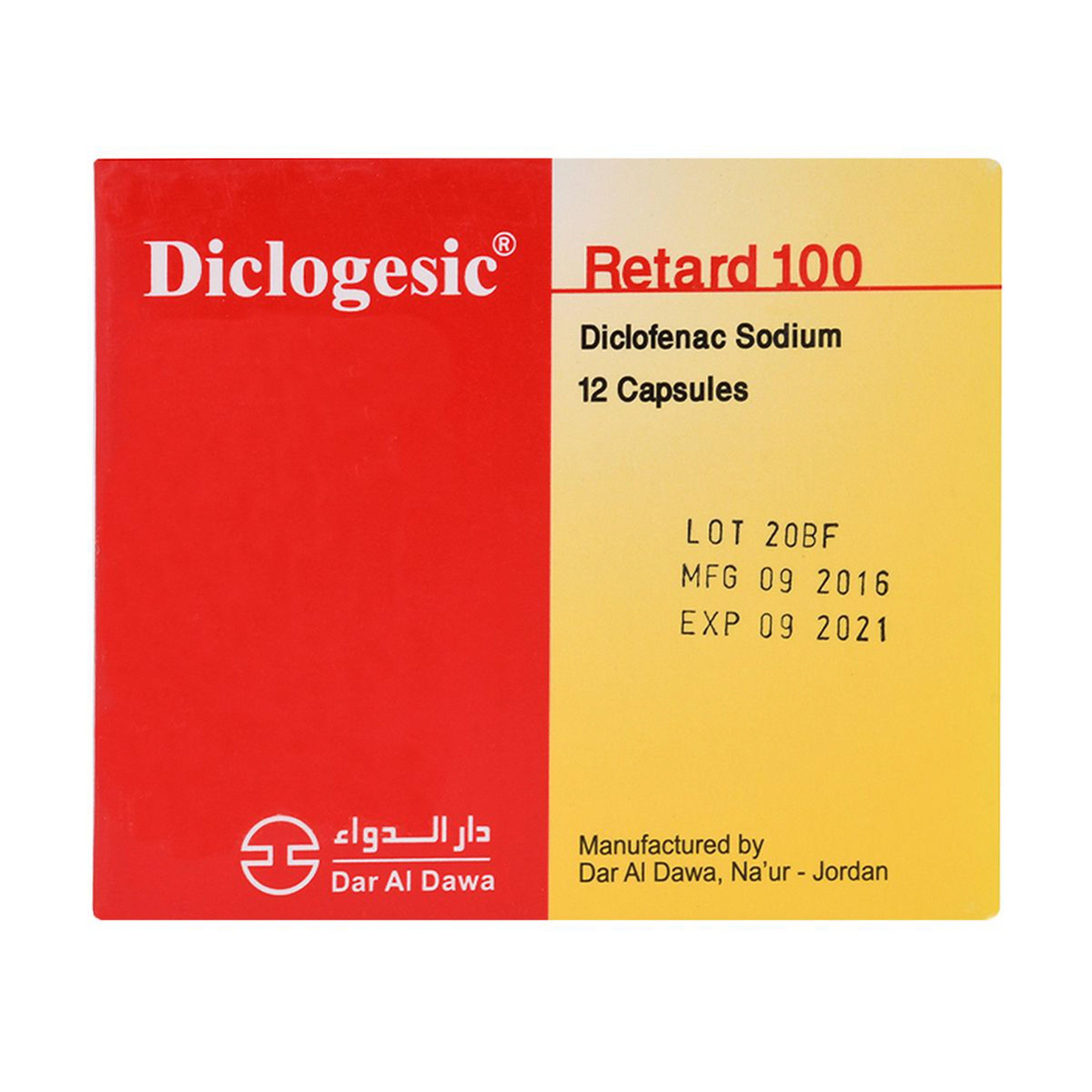 Diclogesic Ret 100Mg 12 Cap