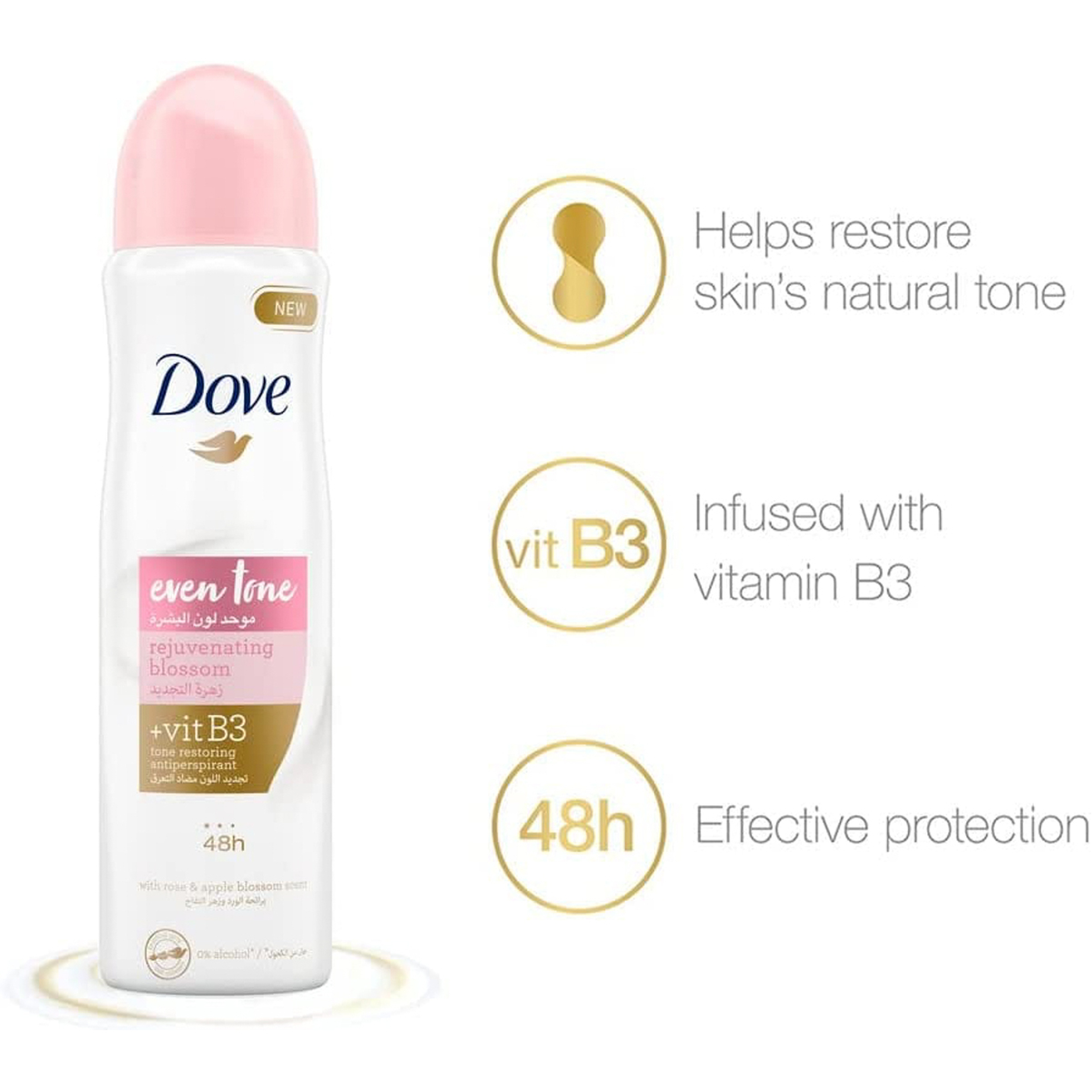 دوڤ سبراي مزيل العرق بالرمان، 150 مل