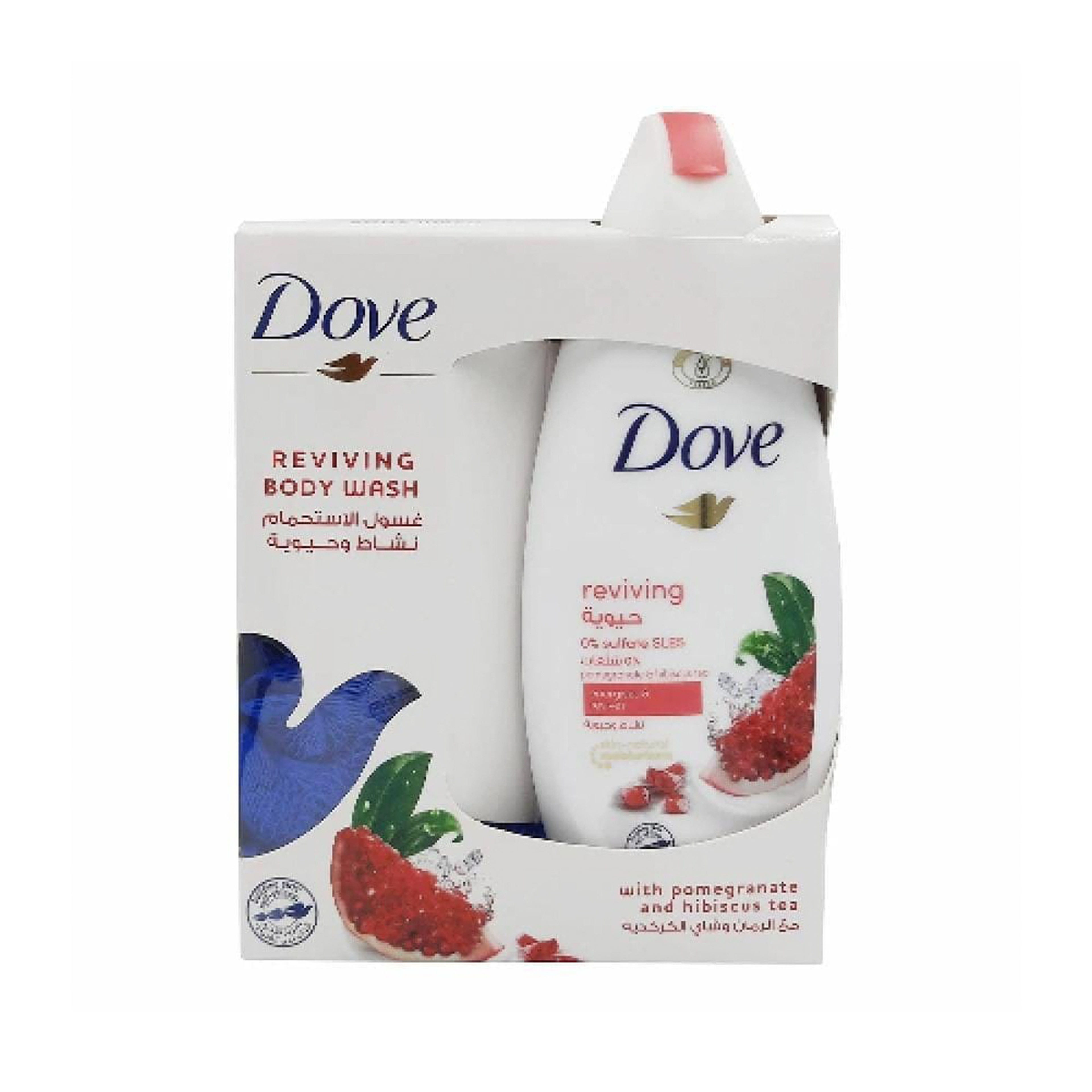 Dove Shower Gel Reviving Pomegranate With Loofah 250 Ml