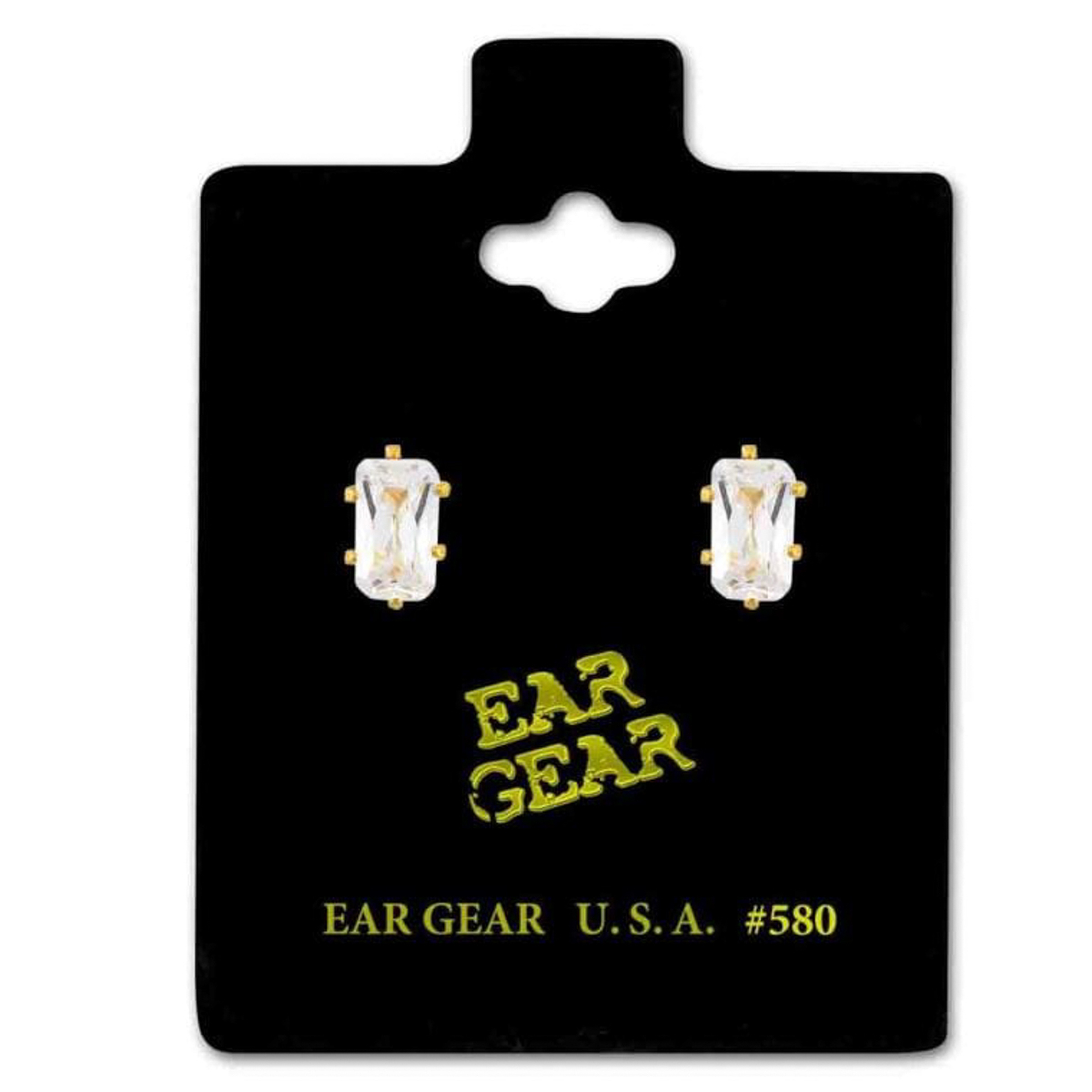 اير جير حلق جولد بحجر زركونيا مكعب5.3ملم متعدد الالوان