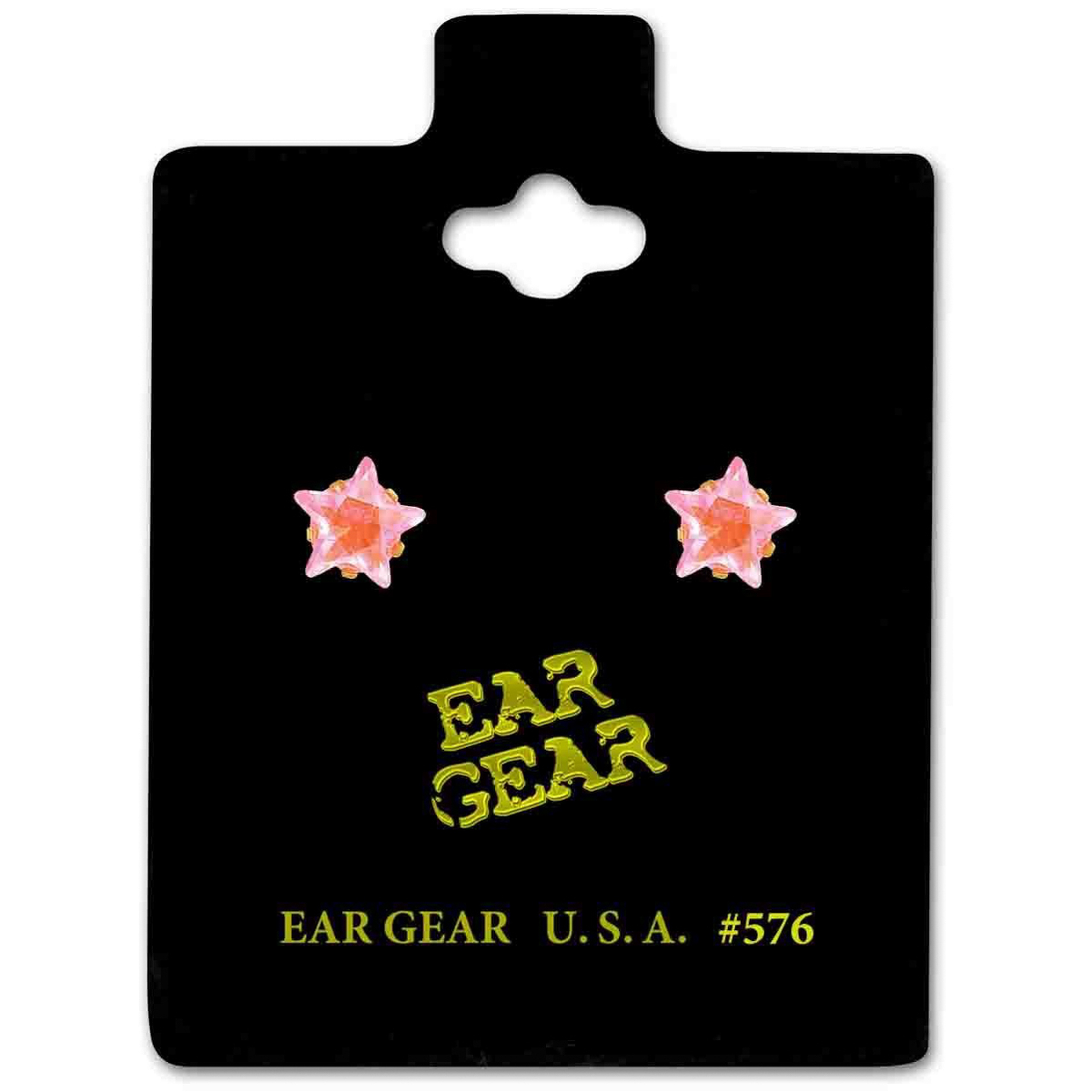 اير جير حلق جولد بحجر زركونيا نجمه بينك 5ملم