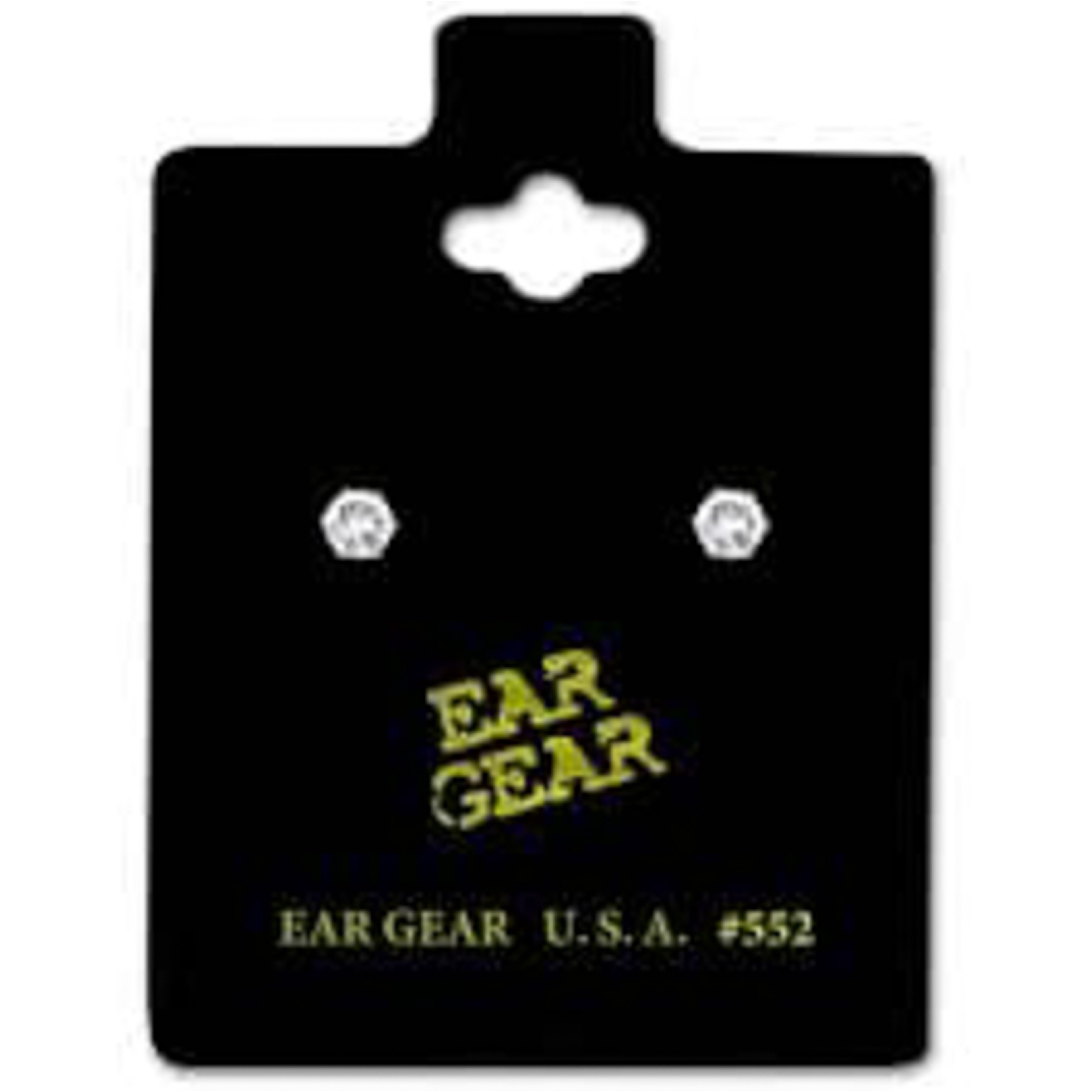 اير جير حلق جولد بحجر زركونيا مكعب 2 ملم سلفر