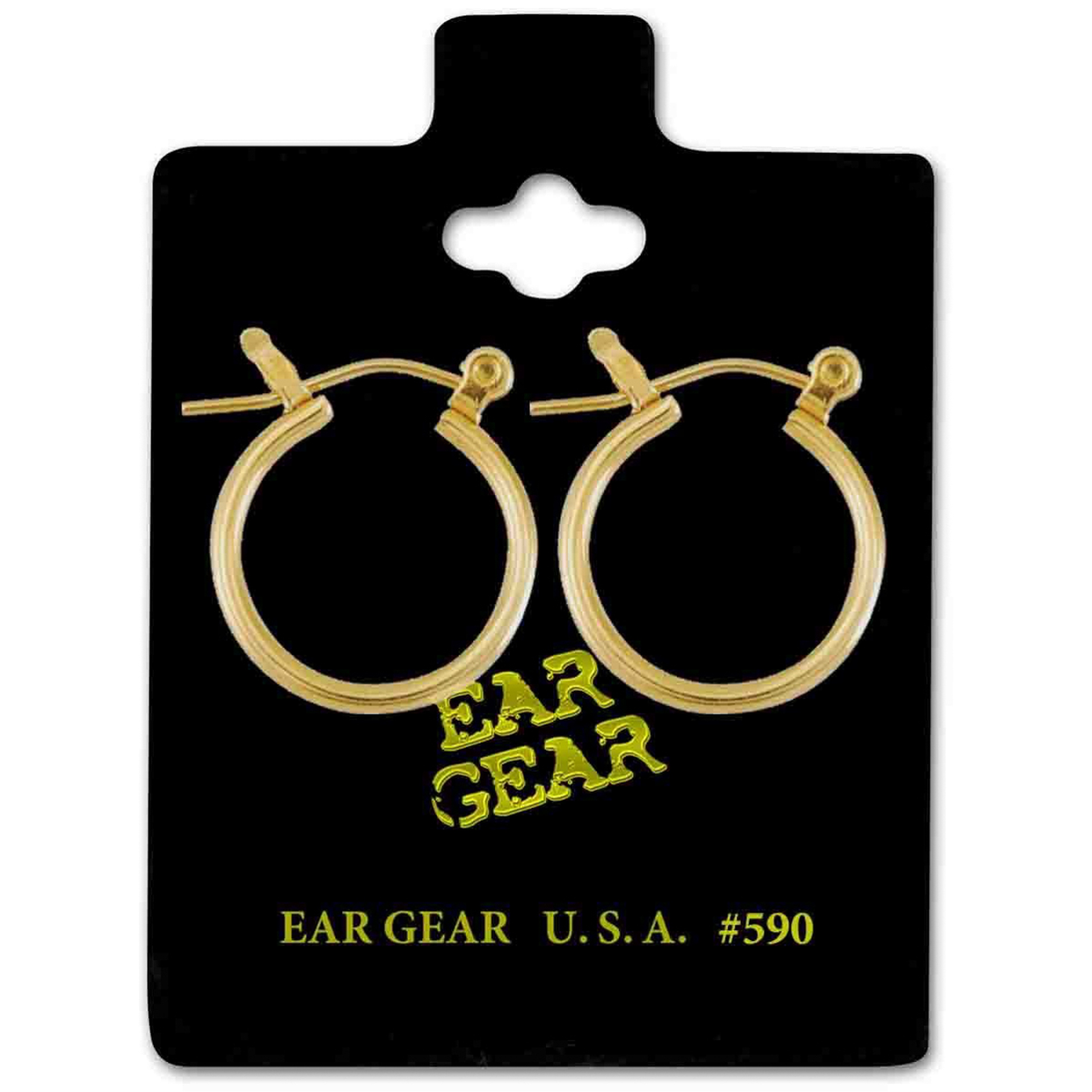 Ear Gear Gold 1/2 Clicker Hoop Gold