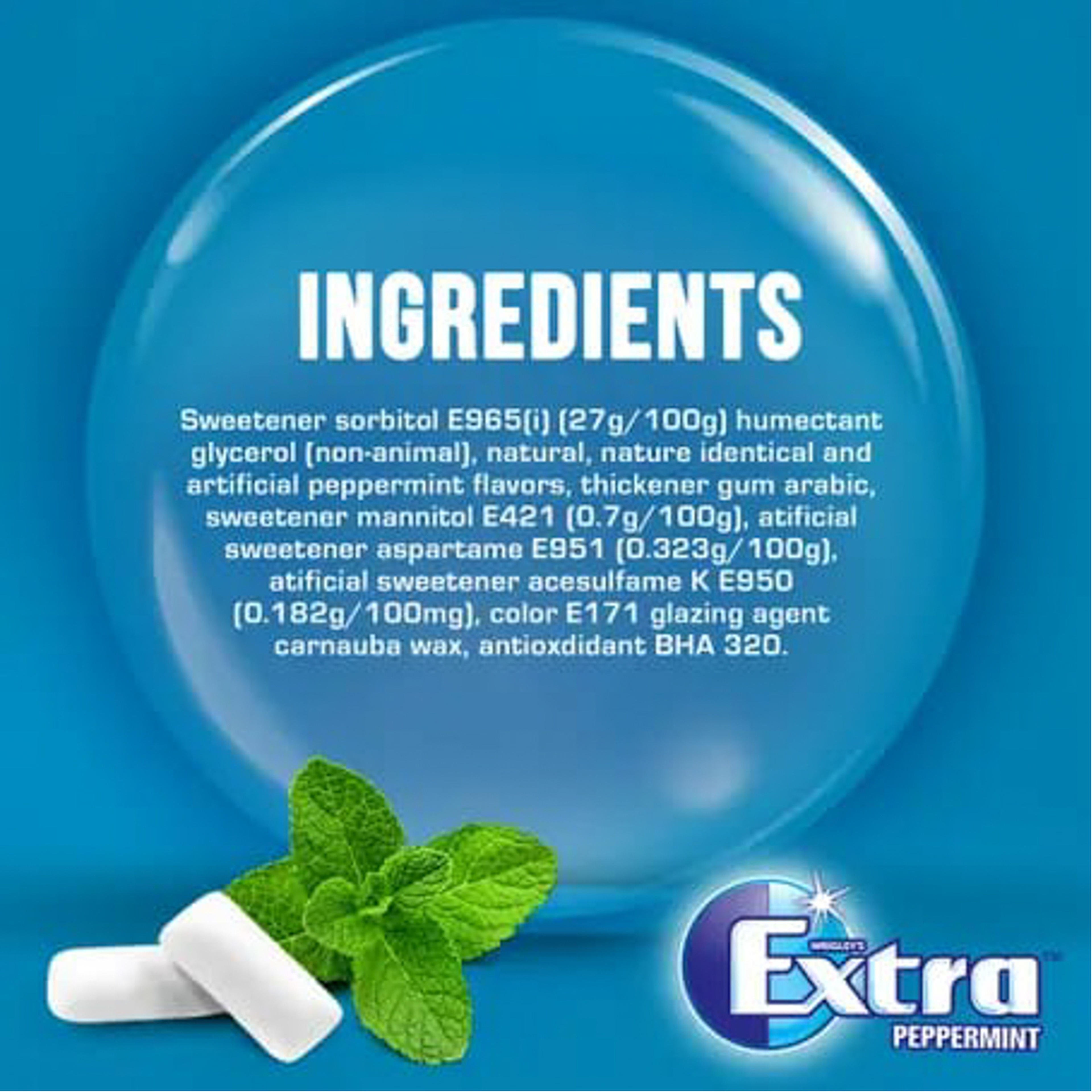 Extra Peppermint 6*6*84 Gm 60 Pellets