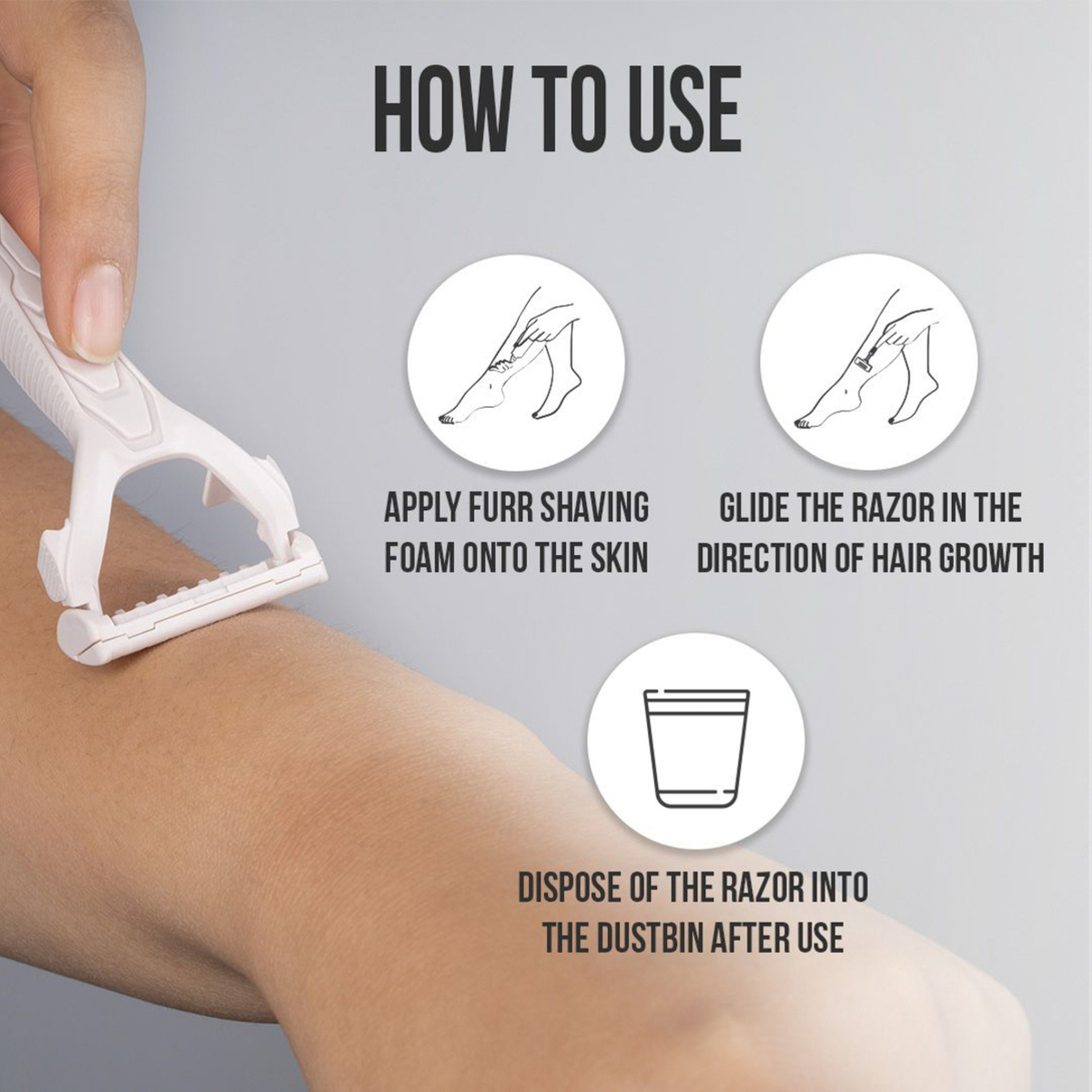 Furr Disposable Body Razor 5 Razors