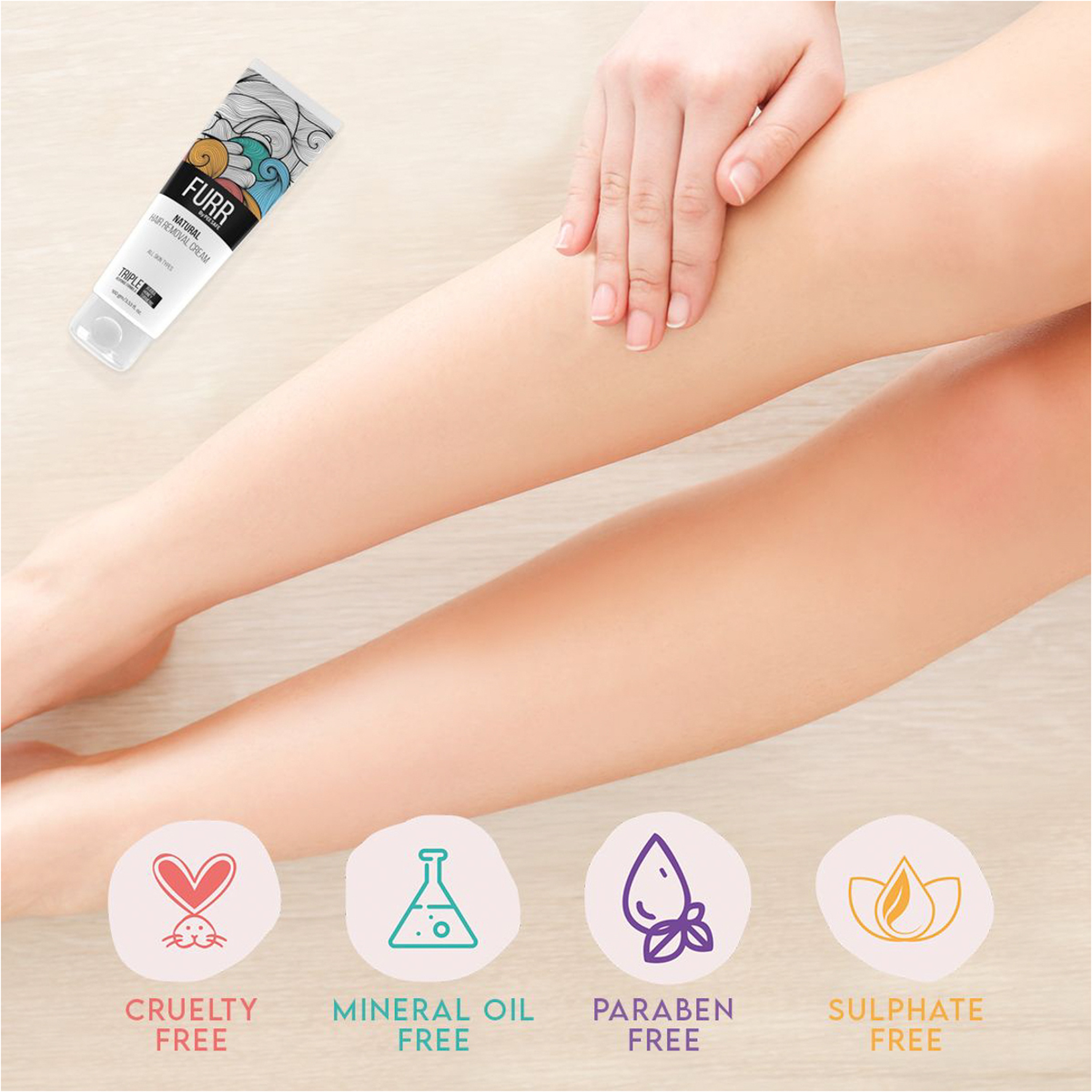 Furr Natural Hair Removal Cream 100G