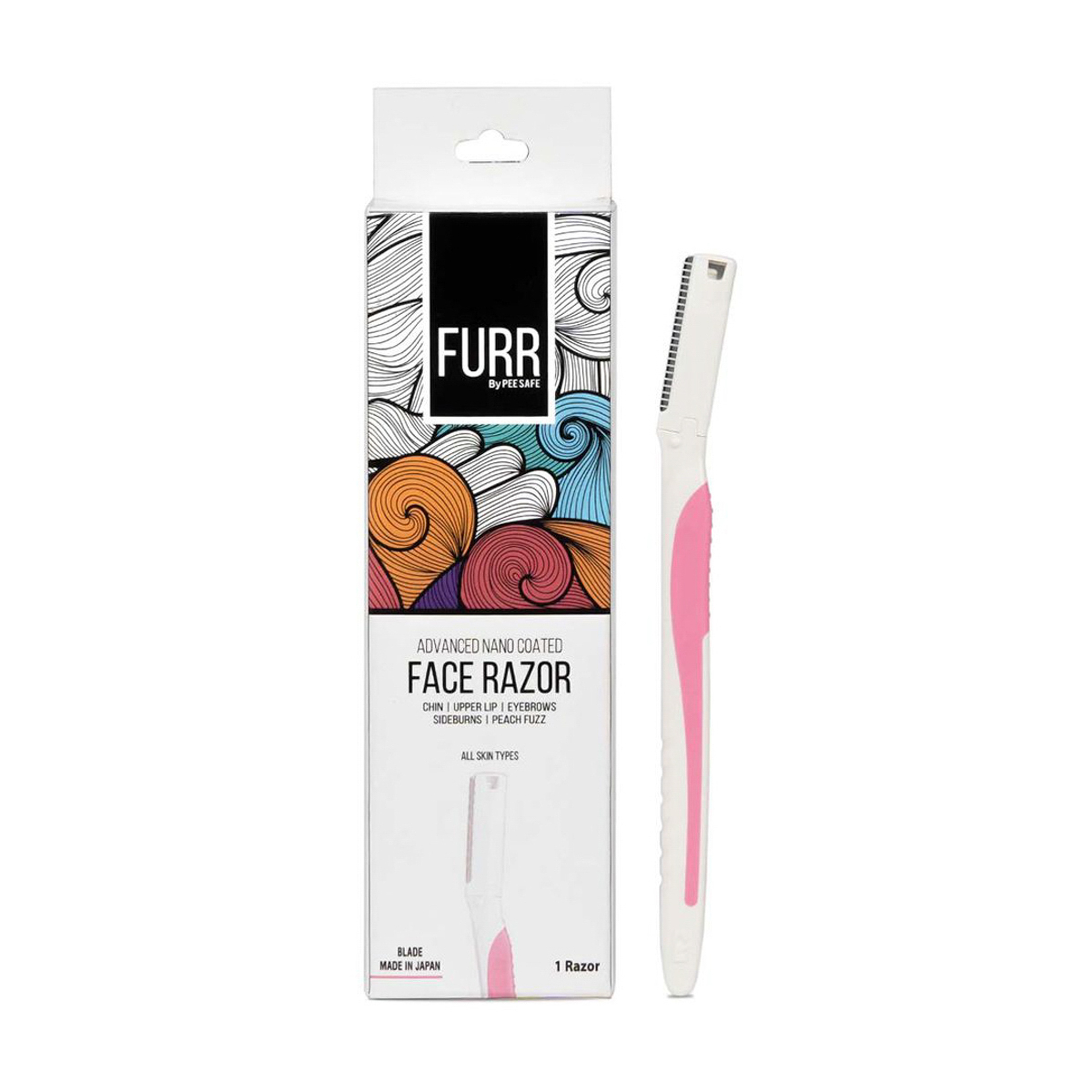 Furr Face Razor For Women, Removes Hair 2 Razors