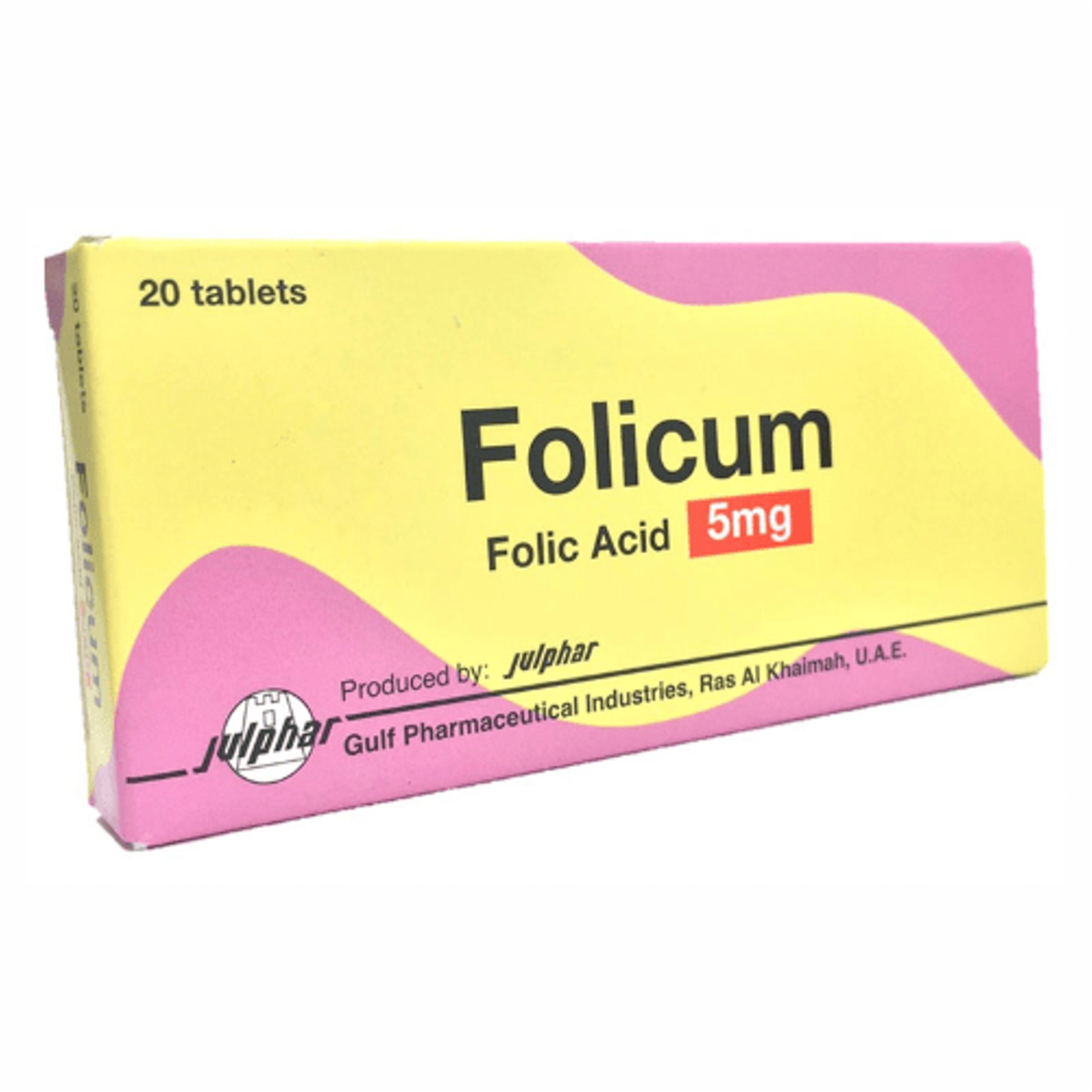 Folicum 5 Mg 20 Tab