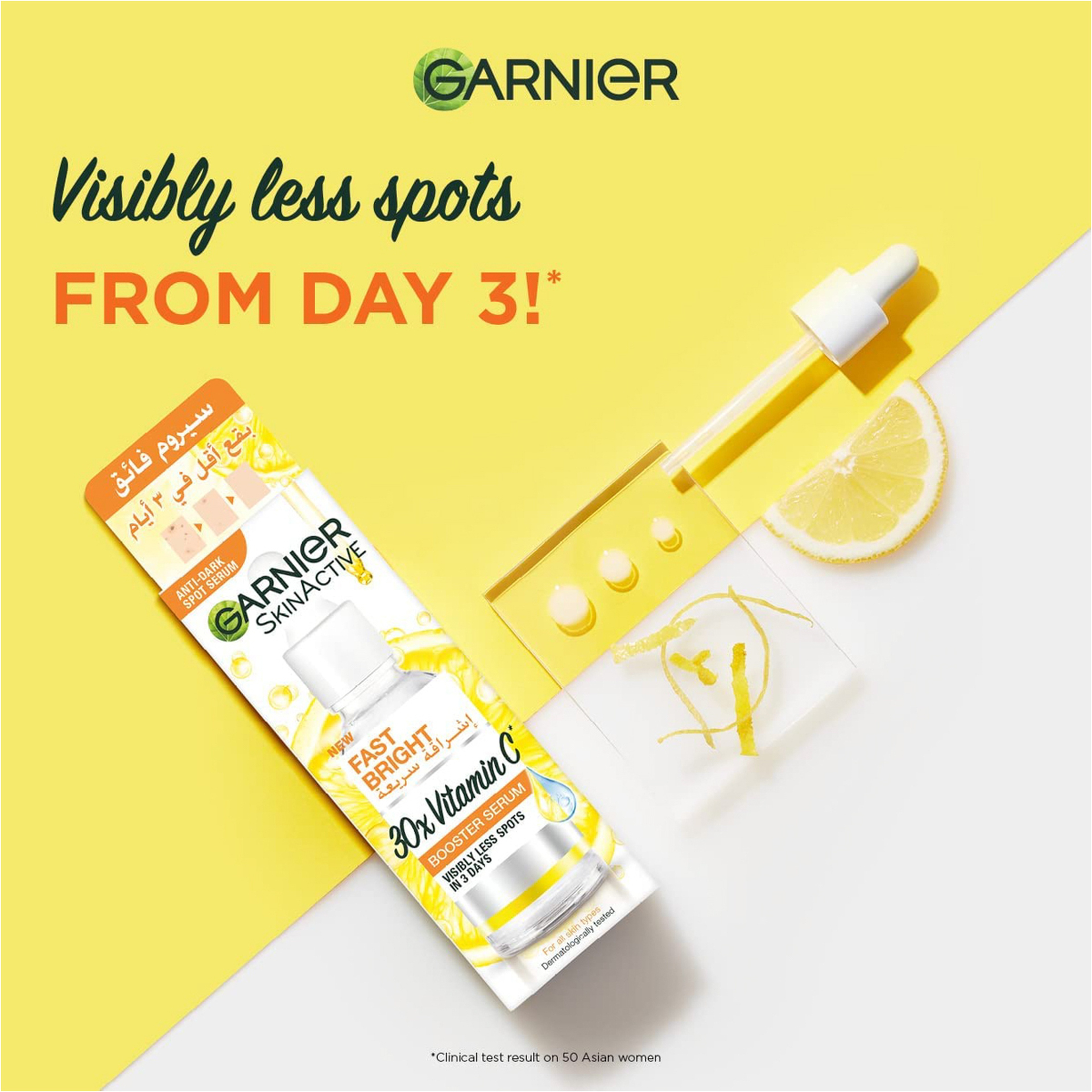 Garnier Skinactive Fast Bright 30X Vitamin C Anti Dark Spot Serum - 30Ml