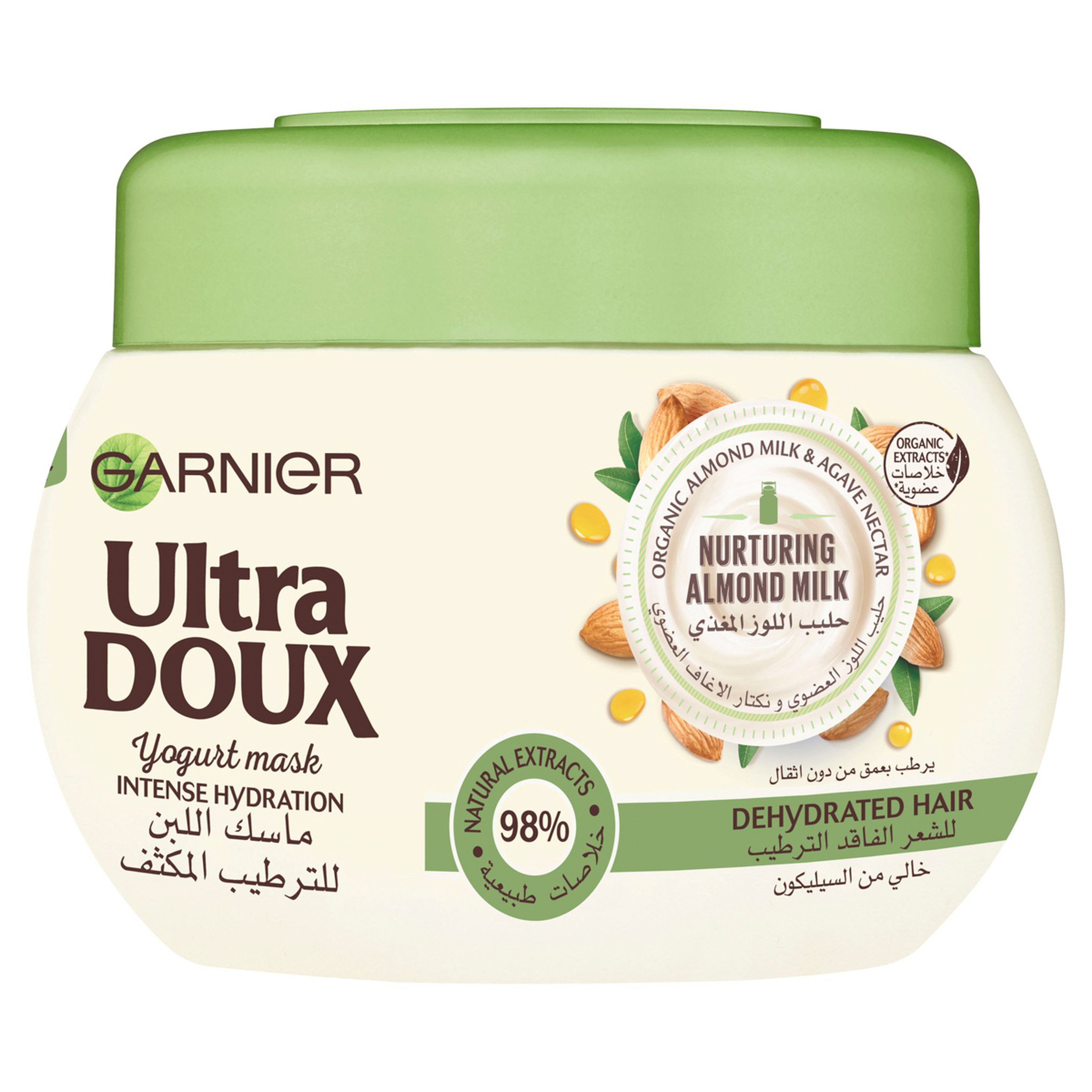 Garnier Ultra Doux Almond Milk Intense Hydration Yogurt Mask, 300 Ml