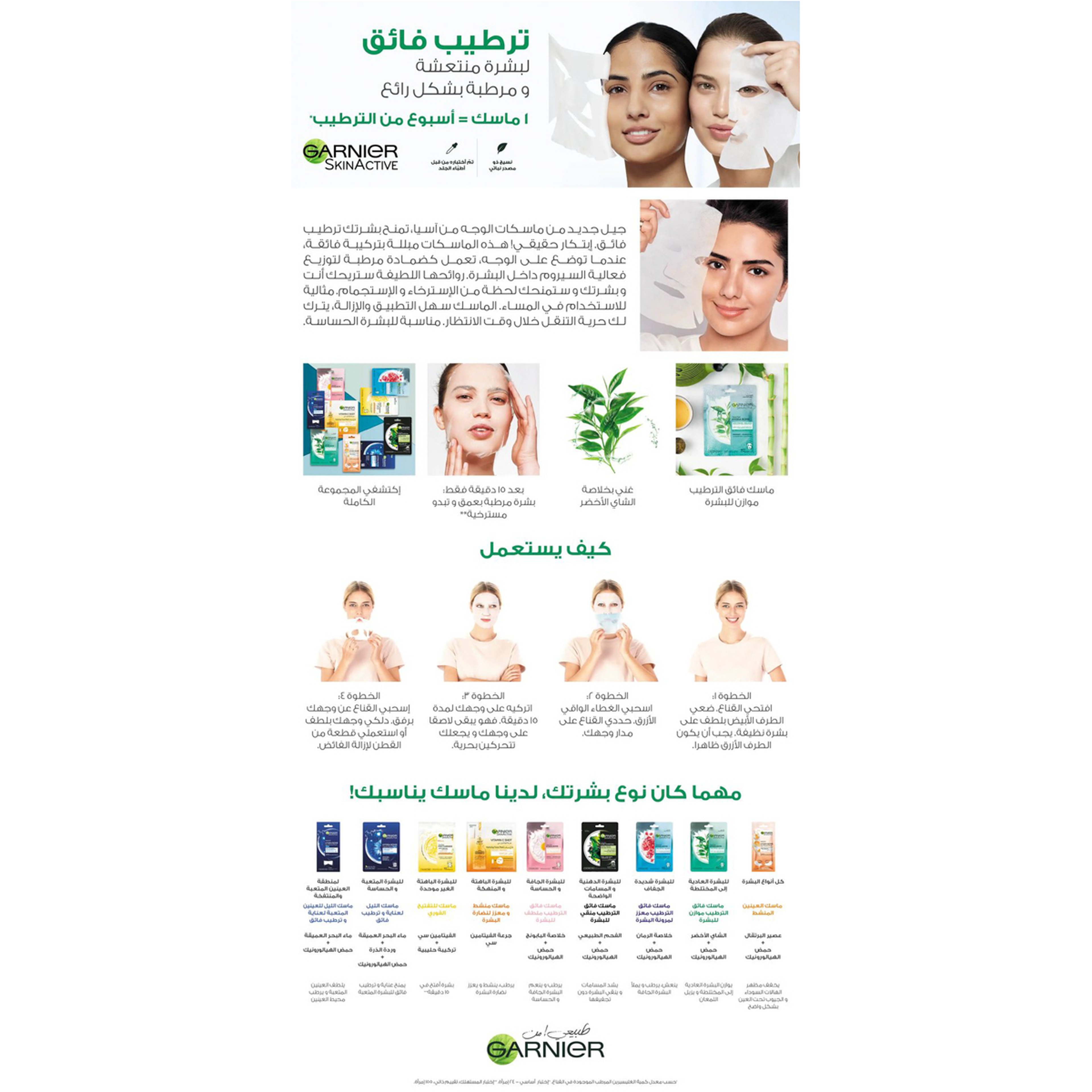 Garnier Skin Active Hydra Bomb Mask Green Tea 32 Gm